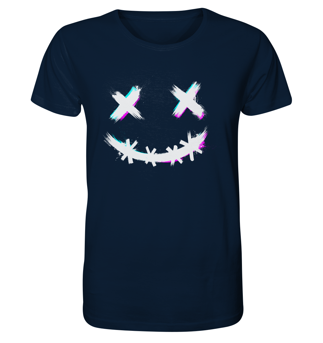 DartSturm - Scary Smile - Weiß - Organic Shirt
