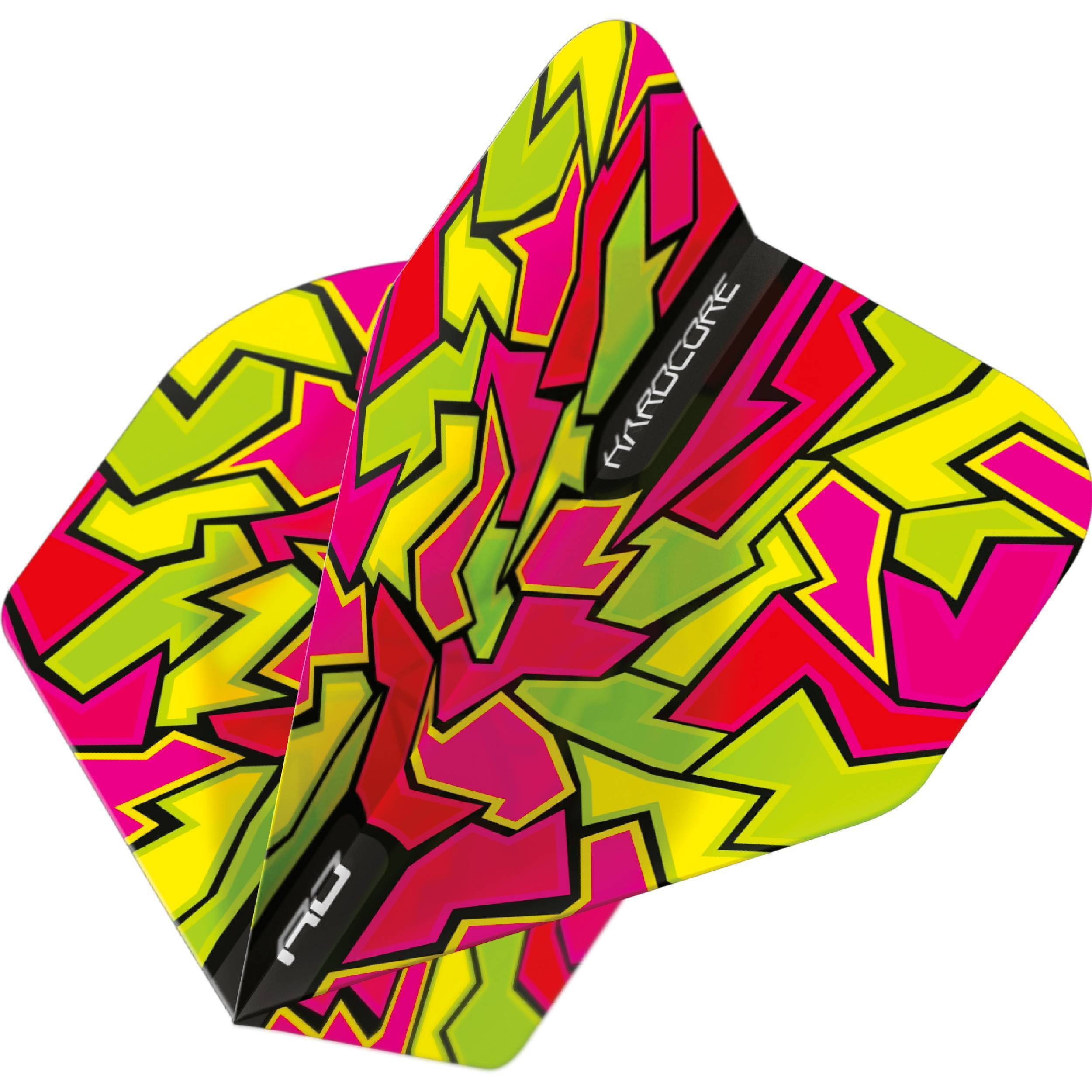 Red-Dragon-Hardcore-Radical-Crackle-Flight-Standard-Rot-Dynamisch Red Dragon - Hardcore Radical Crackle Flight - Standard