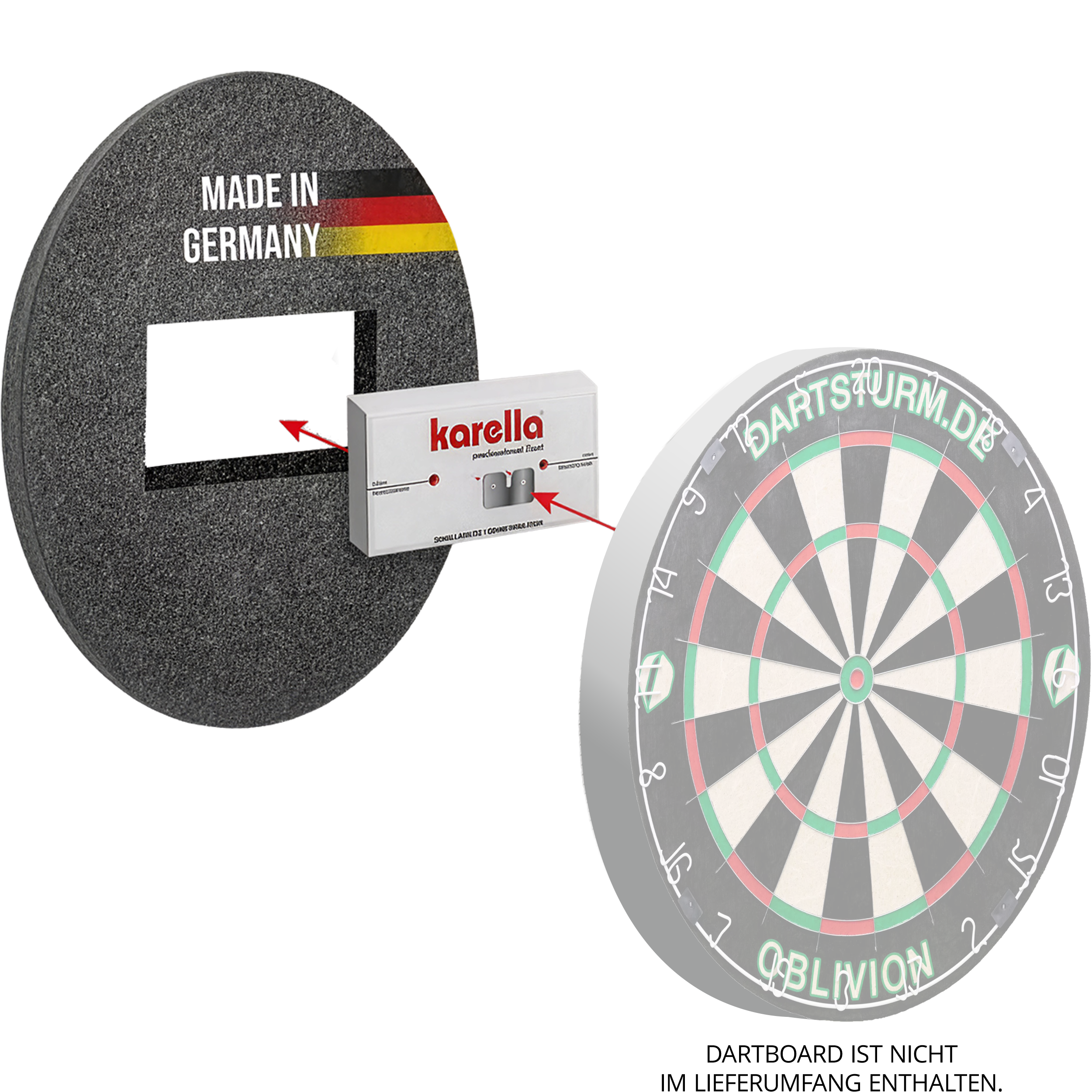 Karella - Schallschutz Compact für Steeldartboards Karella - Schallschutz Compact für Steeldartboards