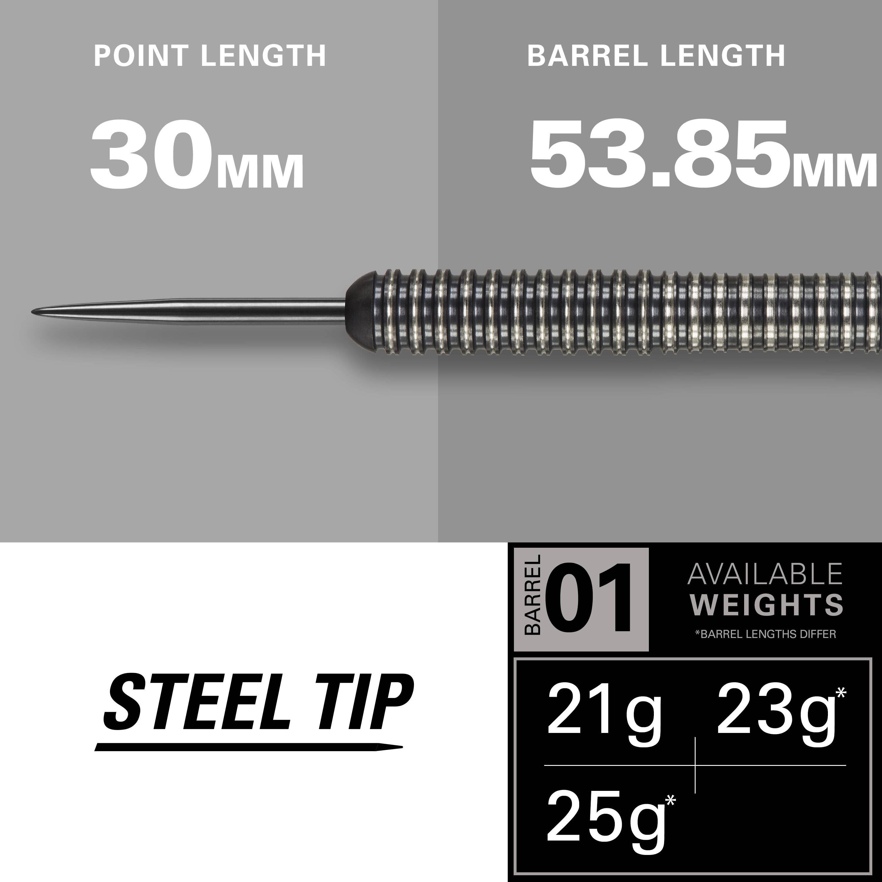 Target - Phil Taylor Power 8zero Black Titanium Typ B - Steeldart Target - Phil Taylor Power 8zero Black Titanium Typ B - Steeldart
