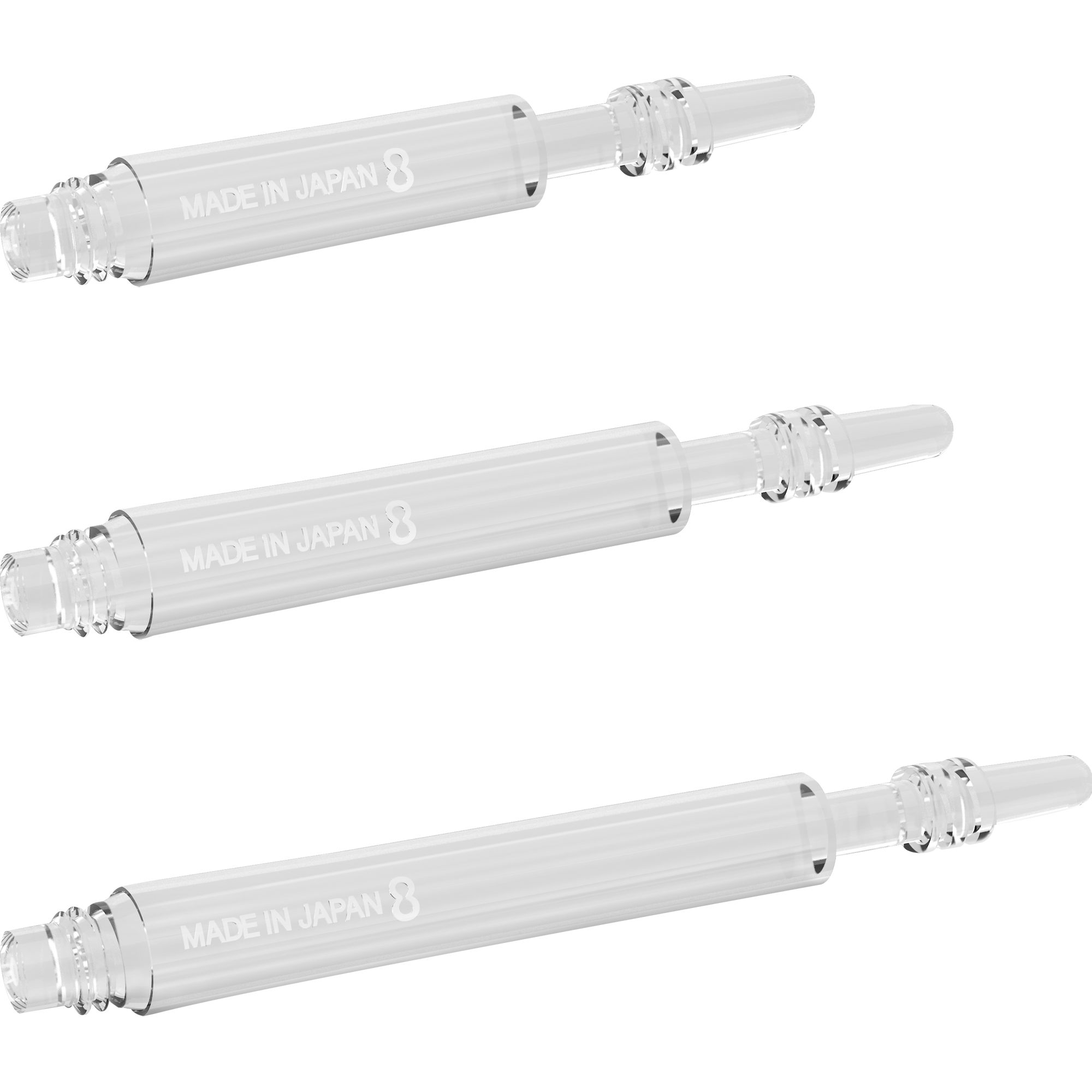 8 Flight - Regular Spin Shaft - Transparent 8 Flight - Regular Spin Shaft - Transparent