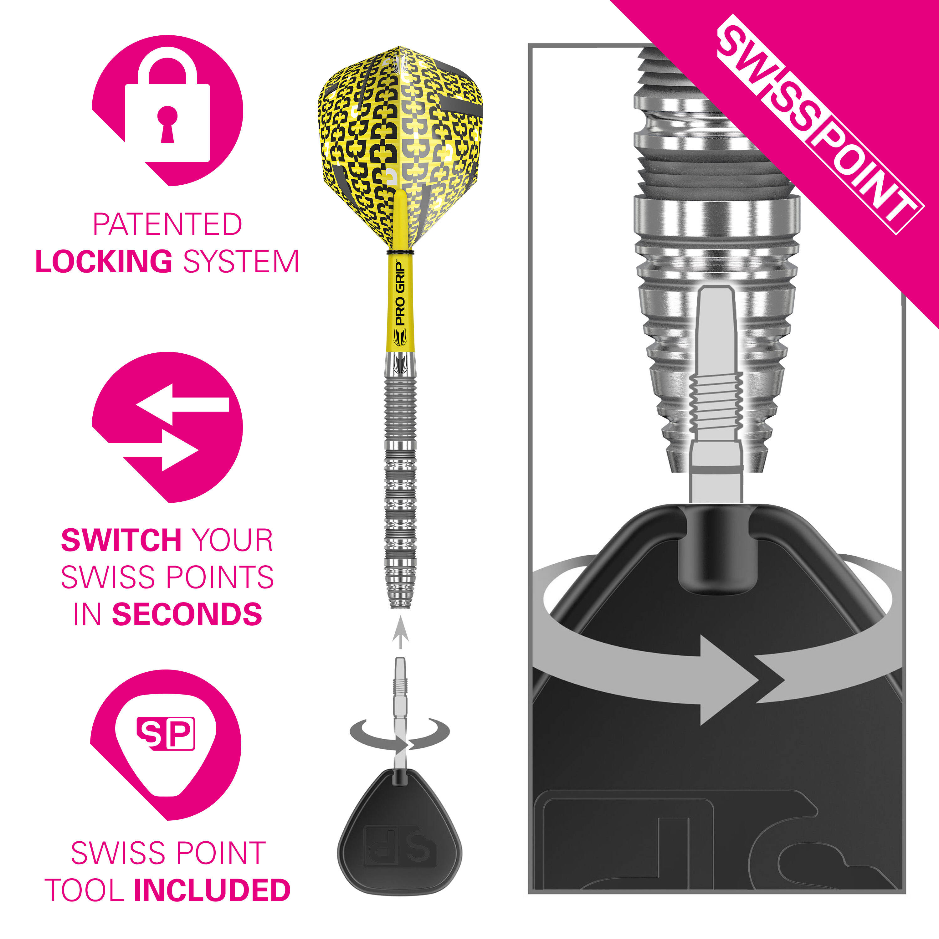 B-Ware | Target - Swiss Point - Bolide 01 - Steeldart B-Ware | Target - Swiss Point - Bolide 01 - Steeldart