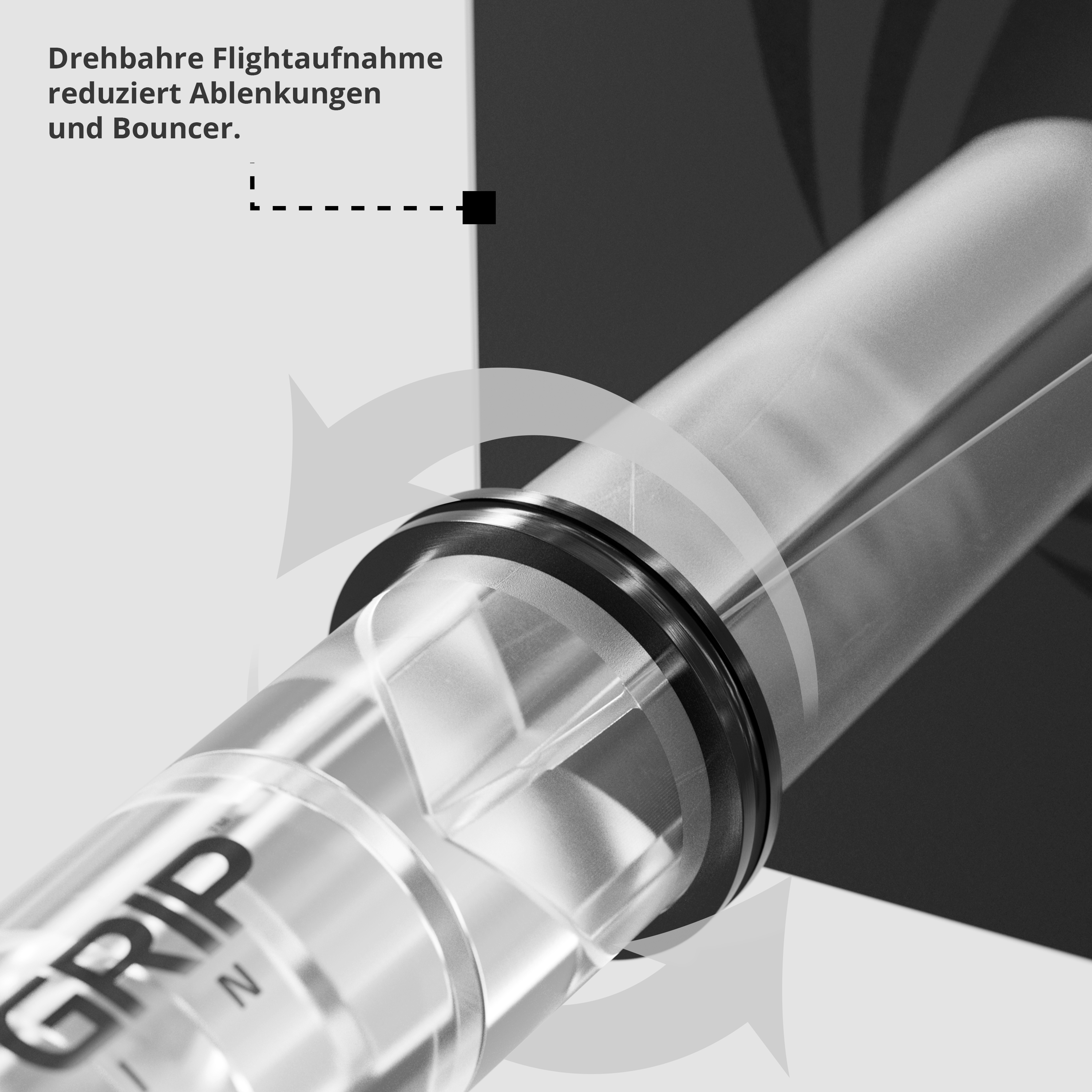 Target - Pro Grip Spin Shaft 3er Set - Transparent Target - Pro Grip Spin Shaft 3er Set - Transparent