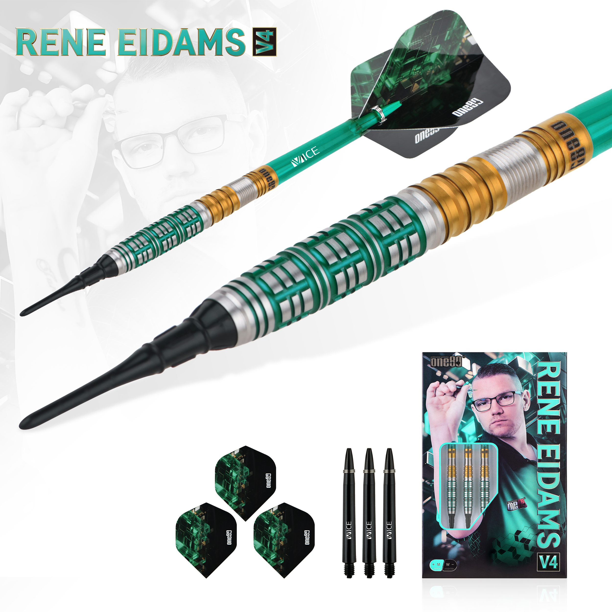 One80 - Rene Eidams Signature V4 - Softdart One80 - Rene Eidams Signature V4 - Softdart