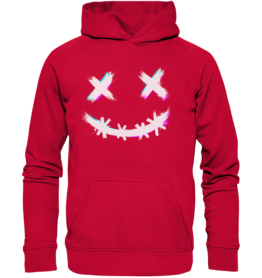 DartSturm - Scary Smile - Weiß - Basic Unisex Hoodie DartSturm - Scary Smile - Weiß - Basic Unisex Hoodie