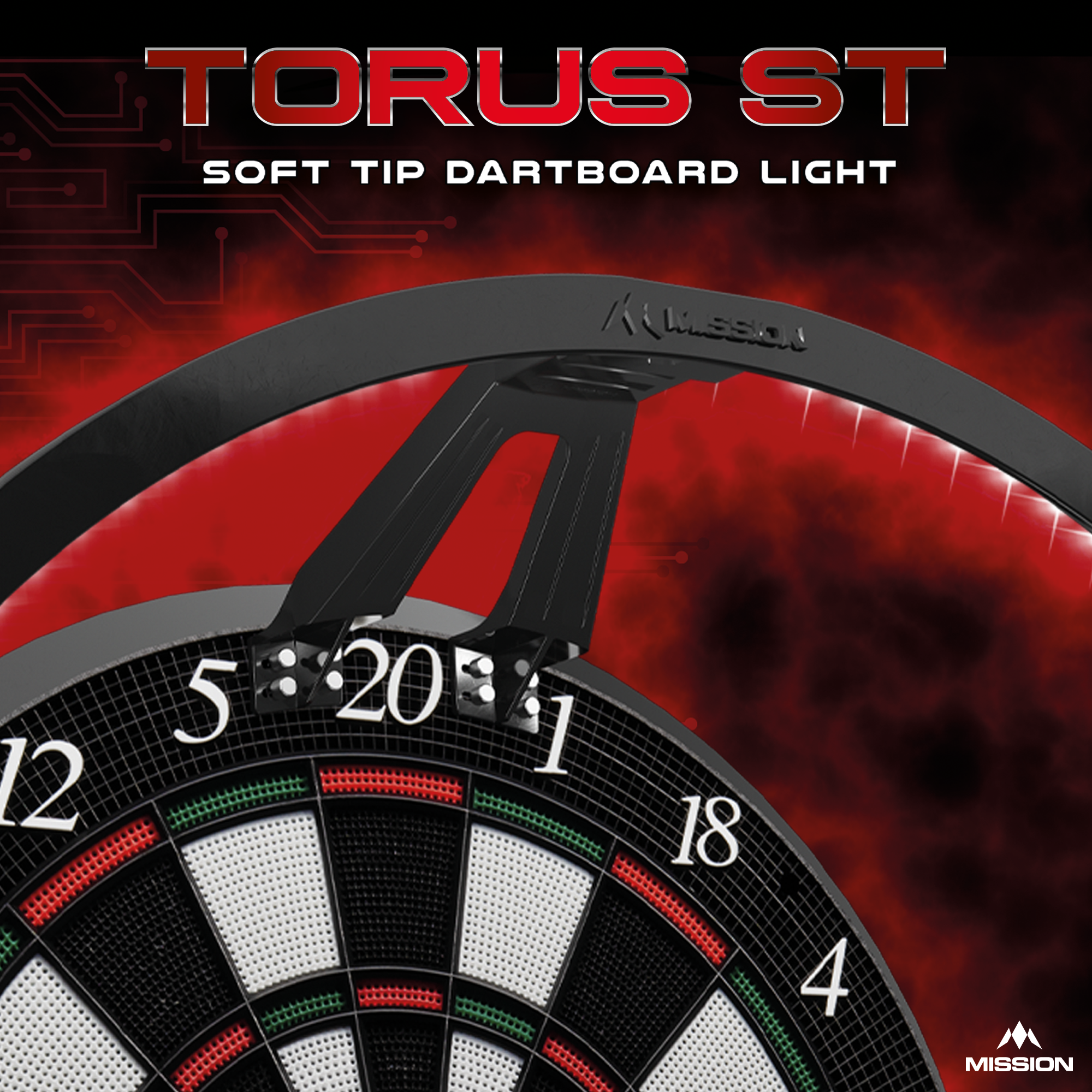 Mission - Torus Softdart Dartboardbeleuchtung Mission - Torus Softdart Dartboardbeleuchtung