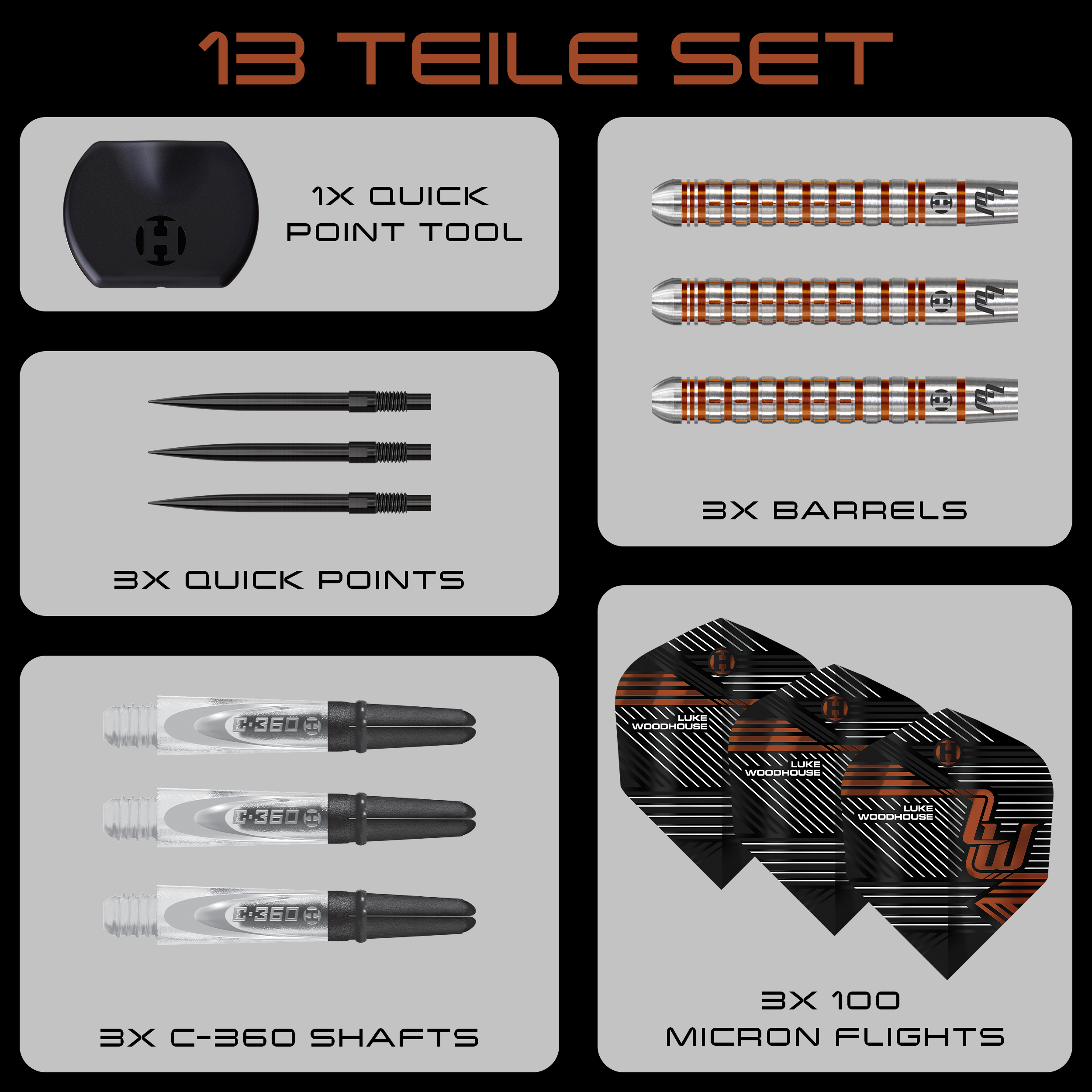 Harrows - Quick Point - Luke Woodhouse GEN 2 - Steeldart Harrows - Quick Point - Luke Woodhouse GEN 2 - Steeldart