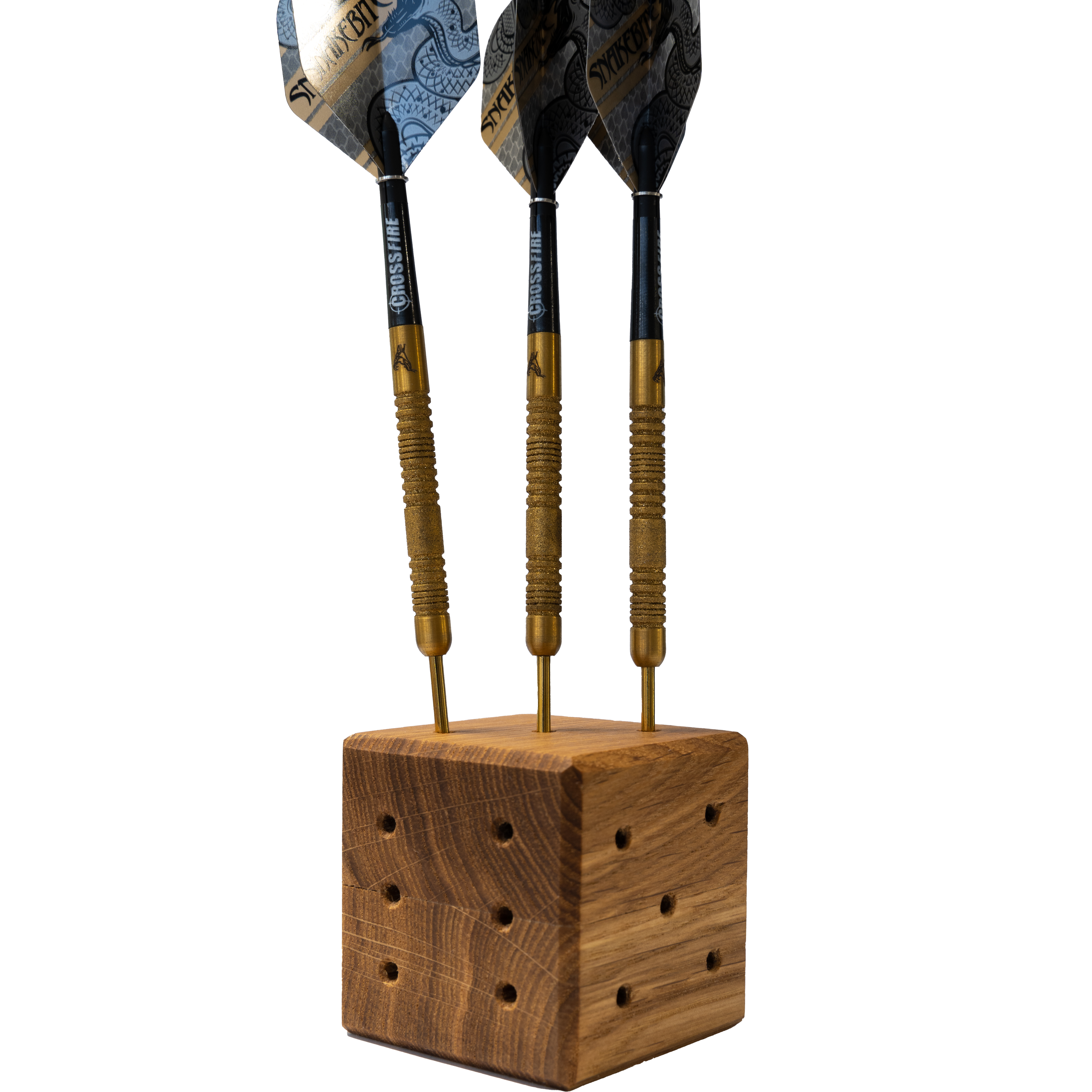 DARTSTURM Puckdartständer Aus Echtholz - Stylische Aufbewahrung Für Bis Zu 4 Darts-Sets