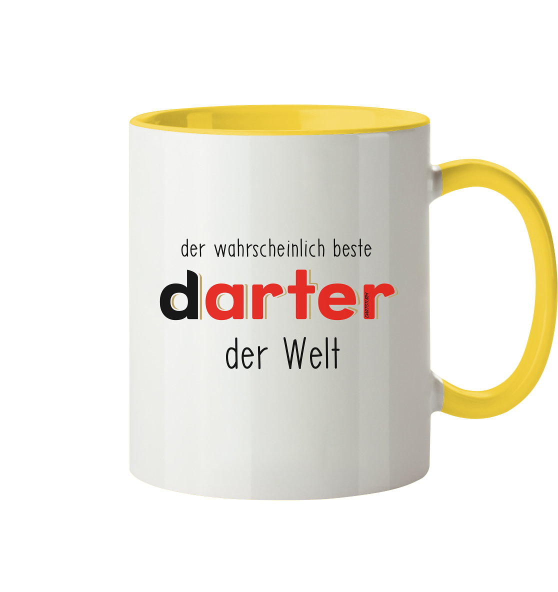 DartSturm - Der wahrscheinlich beste darter der Welt Schwarz - Tasse zweifarbig