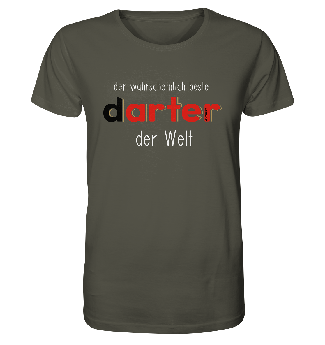 DartSturm - Der wohl beste darter der Welt Weiß - Organic Shirt