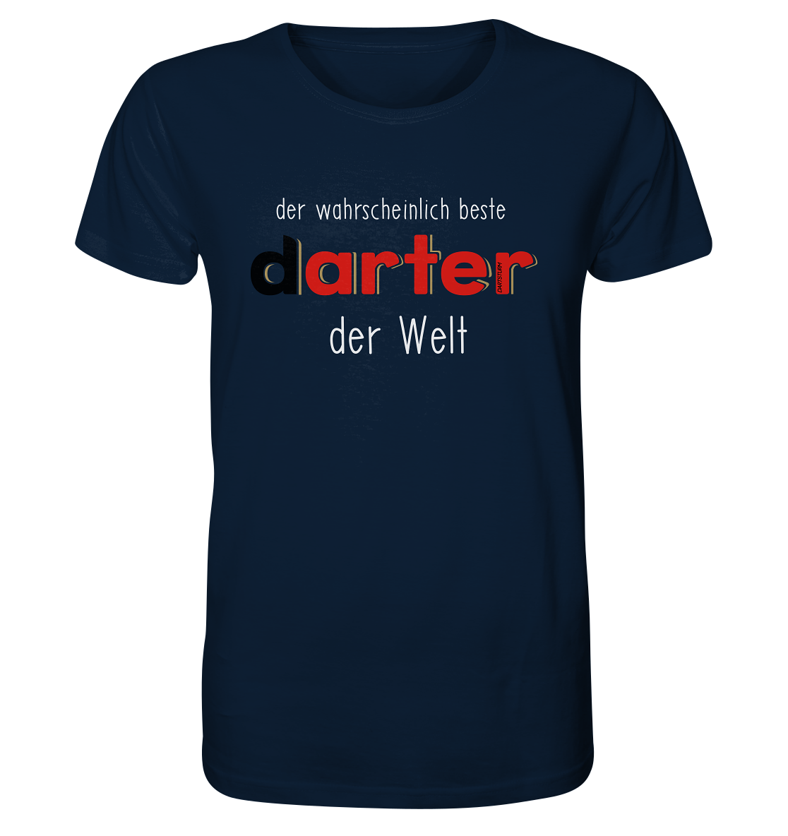 DartSturm - Der wohl beste darter der Welt Weiß - Organic Shirt DartSturm - Der wohl beste darter der Welt Weiß - Organic Shirt