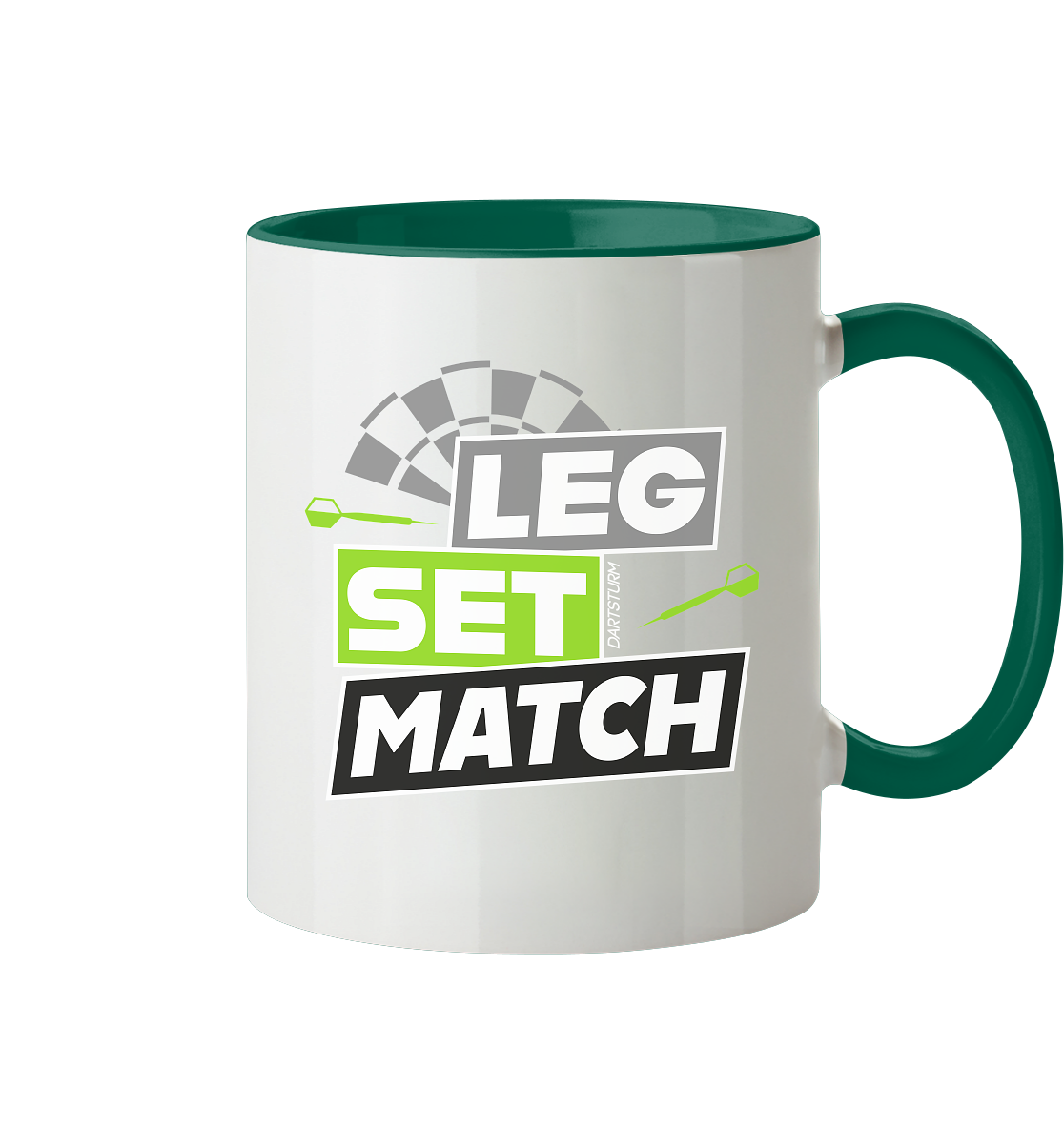 DartSturm - Leg Set Match - Tasse zweifarbig DartSturm - Leg Set Match - Tasse zweifarbig