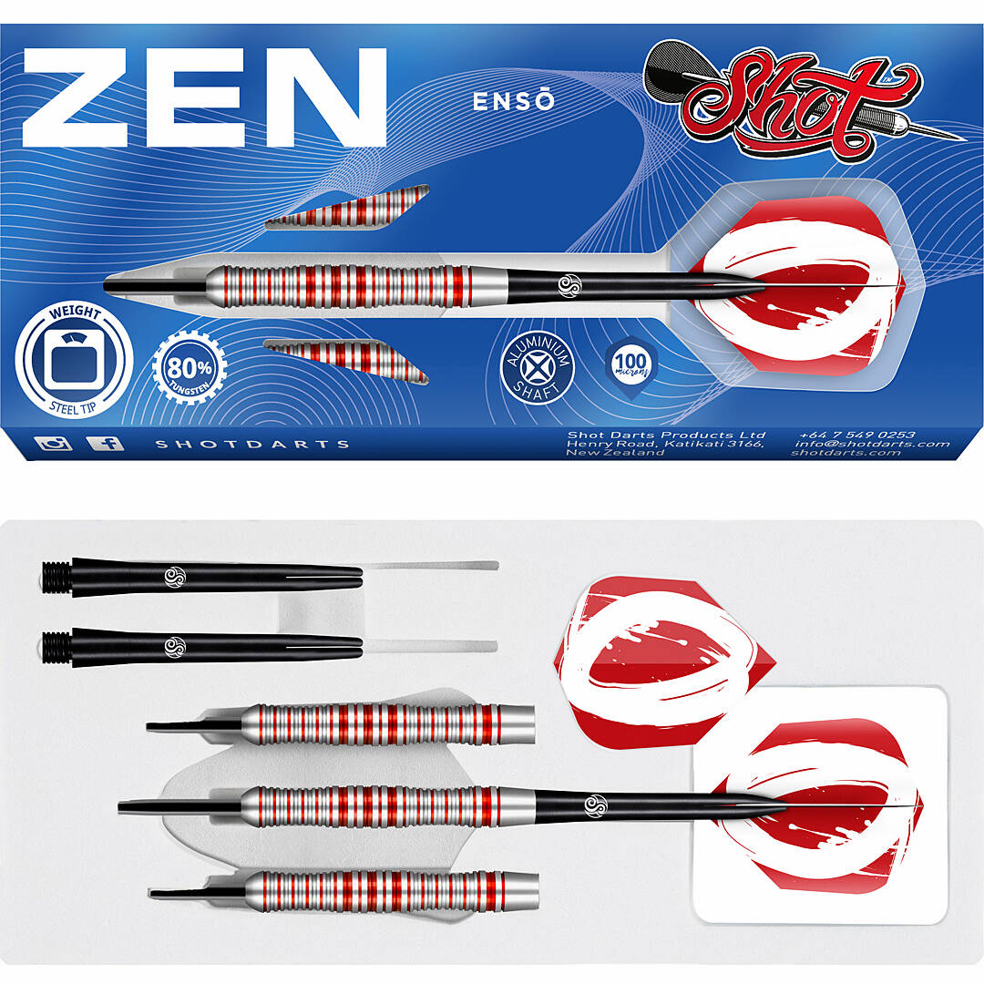 Shot-Zen-Enso-Steeldart-Verpackung-Innenansicht Shot - Zen Enso - Steeldart