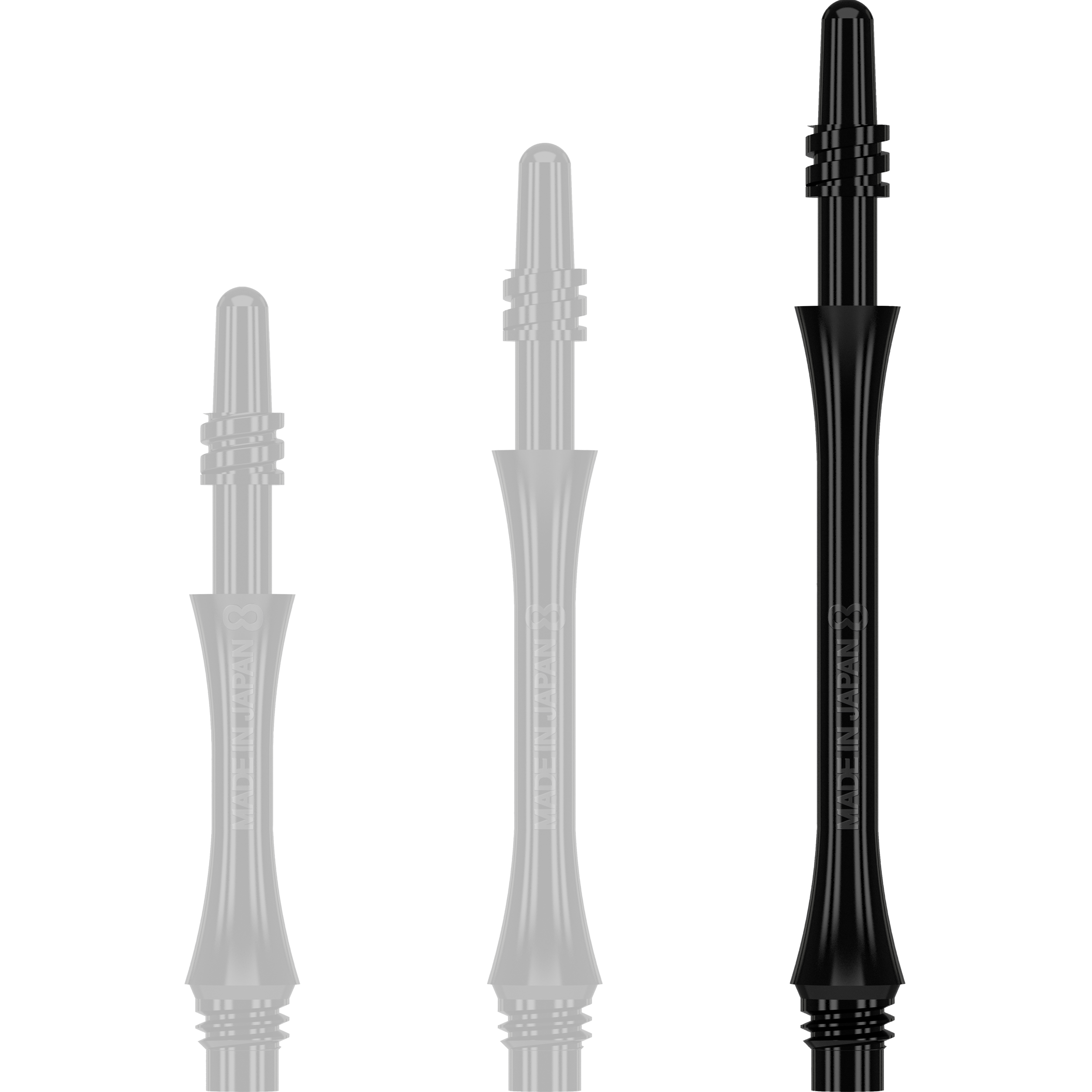 8 Flight - Slim Spin Shaft - Schwarz