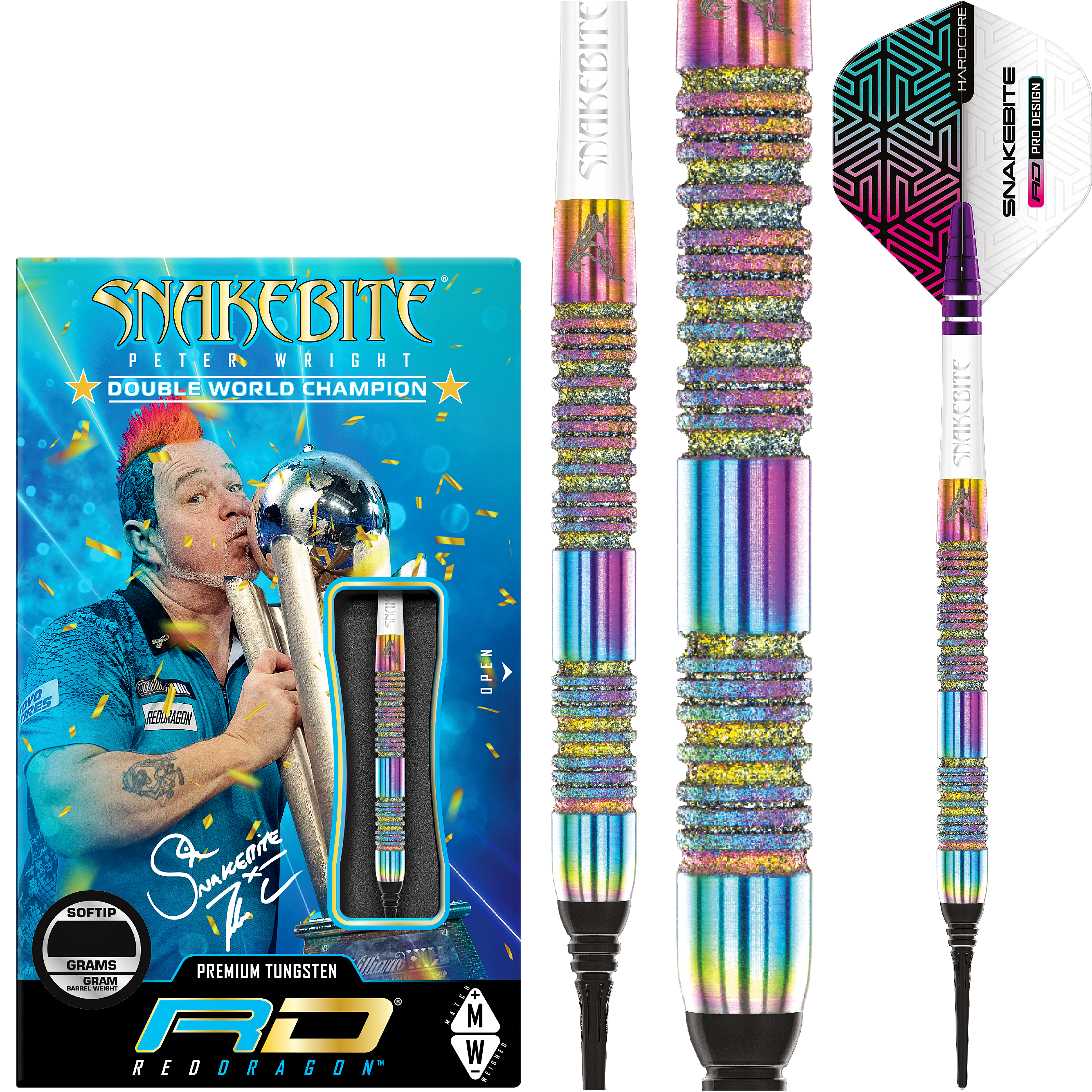 Red Dragon - Peter Wright Diamond Fusion Spectron SE - Softdart Red Dragon - Peter Wright Diamond Fusion Spectron SE - Softdart