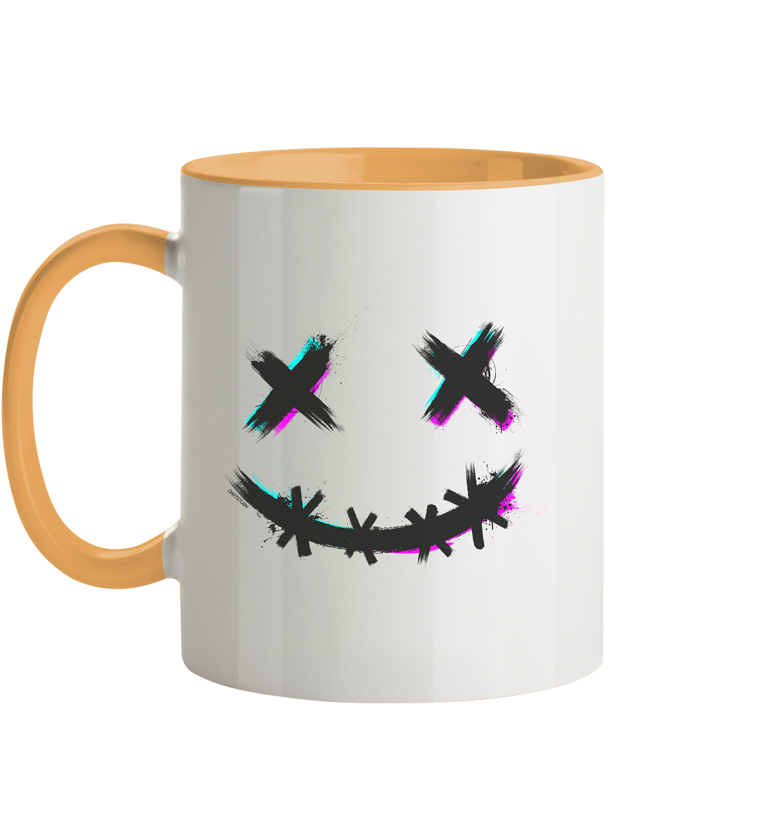 DartSturm - Scary Smile Schwarz - Tasse zweifarbig DartSturm - Scary Smile Schwarz - Tasse zweifarbig