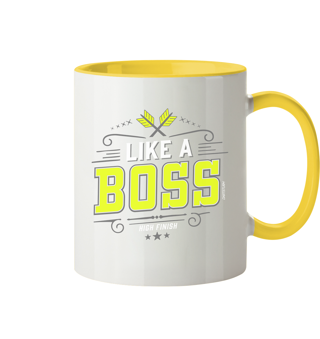 DartSturm - Like a Boss Yellow - Tasse zweifarbig