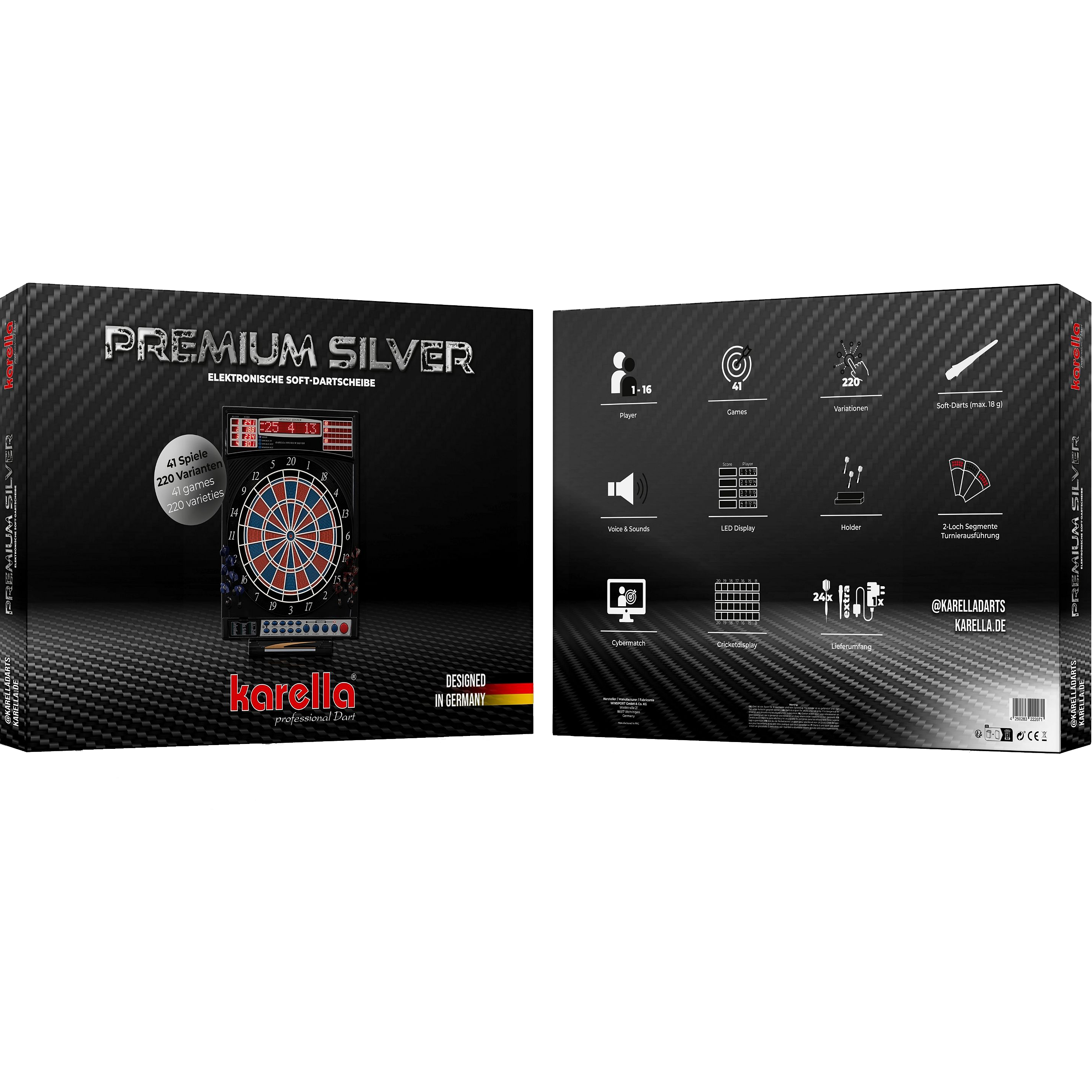 Karella - Premium Silver Dartautomat Karella - Premium Silver Dartautomat