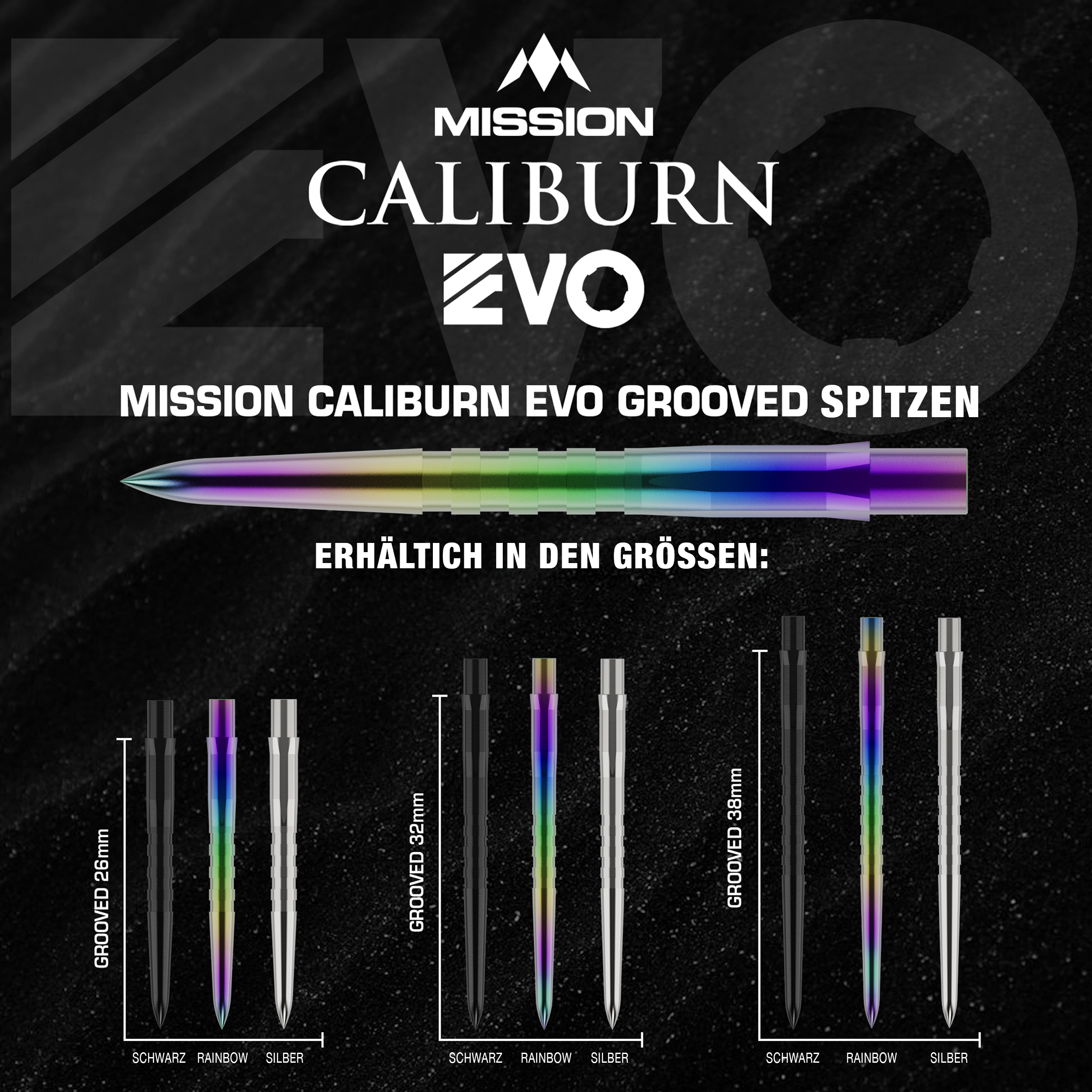 Mission - Caliburn - EVO Grooved - Rainbow