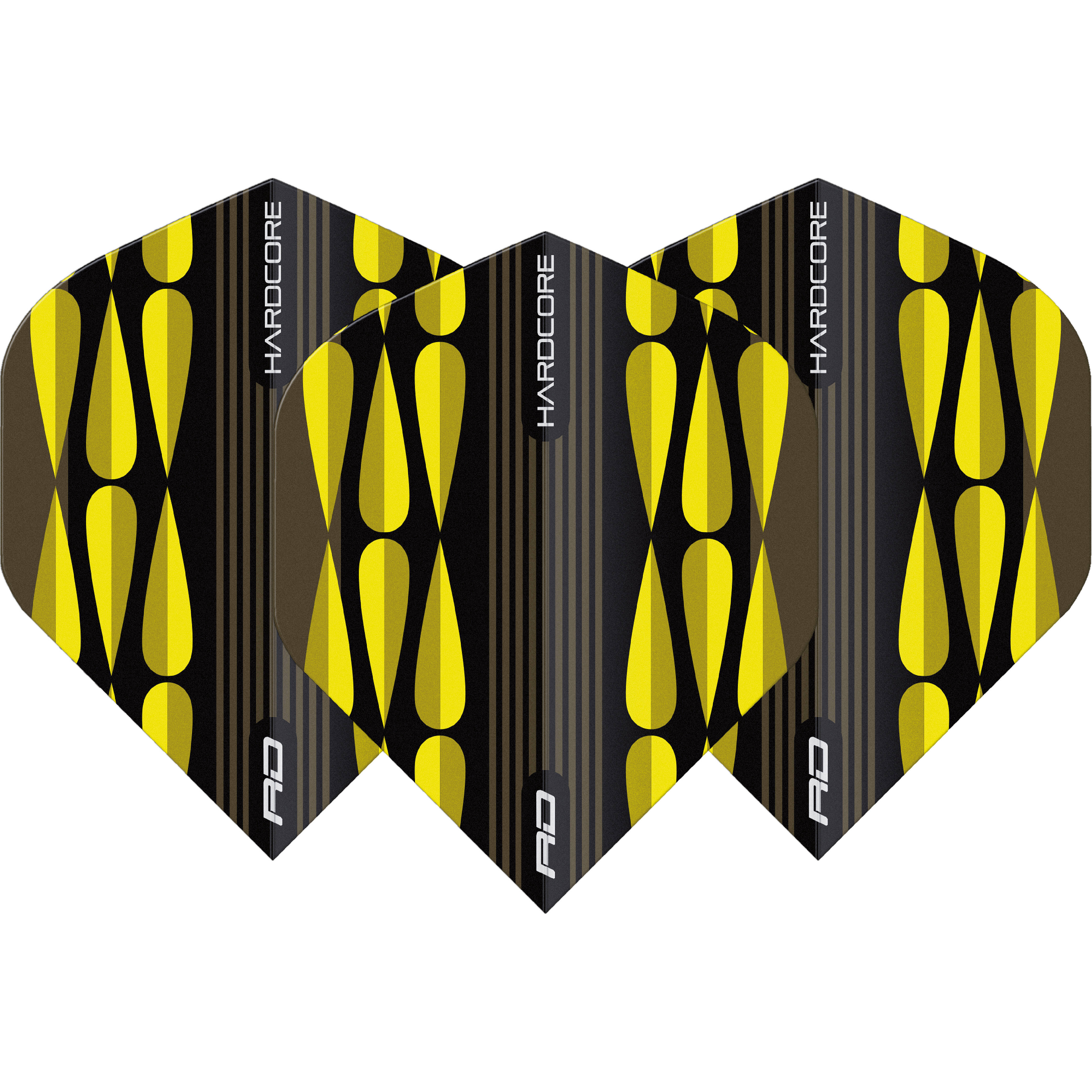 Red-Dragon-Hardcore-Radical-Teardrop-Flight-Standard-Gelb Red Dragon - Hardcore Radical Teardrop Flight - Standard