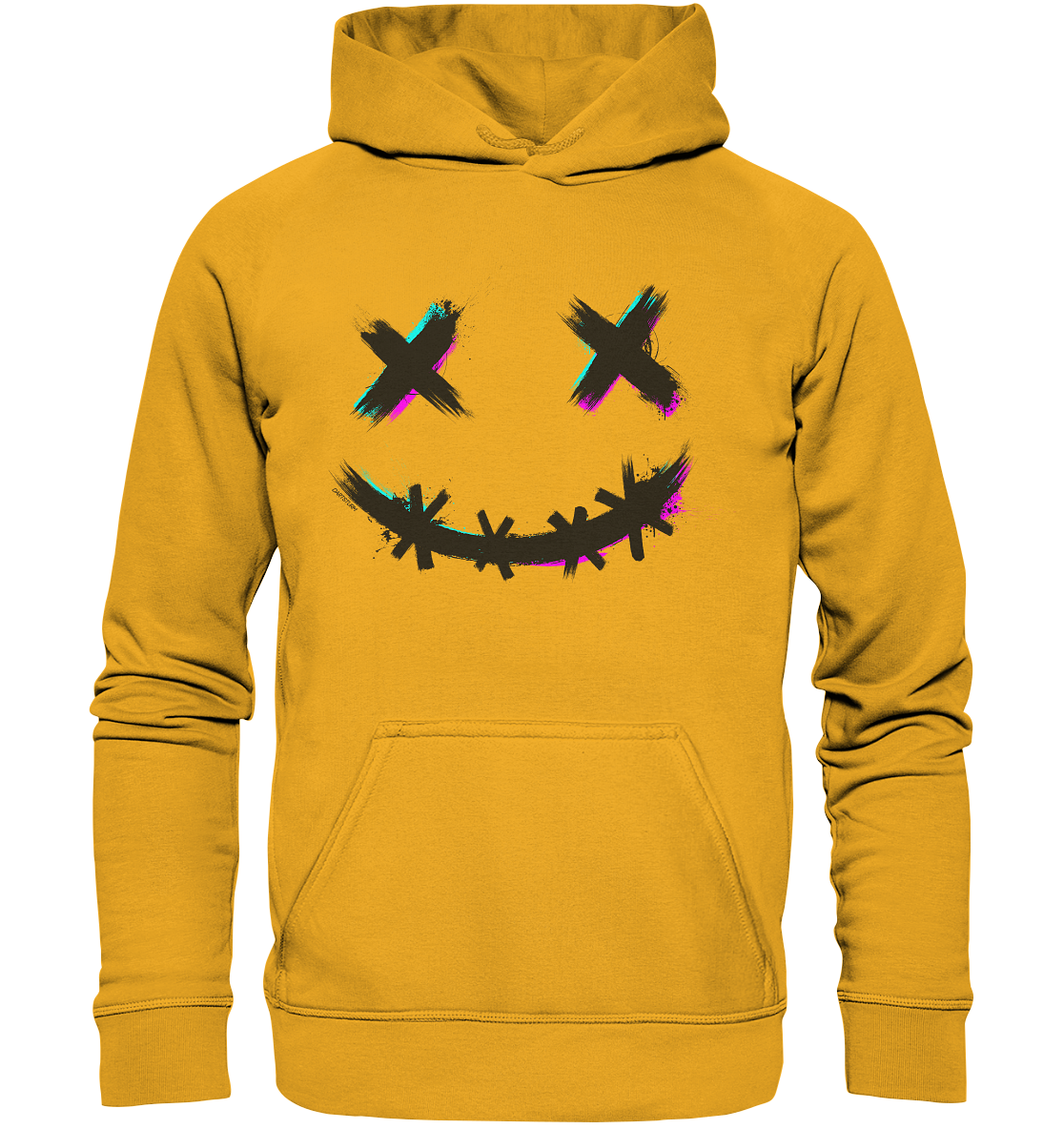 DartSturm - Scary Smile Schwarz - Basic Unisex Hoodie