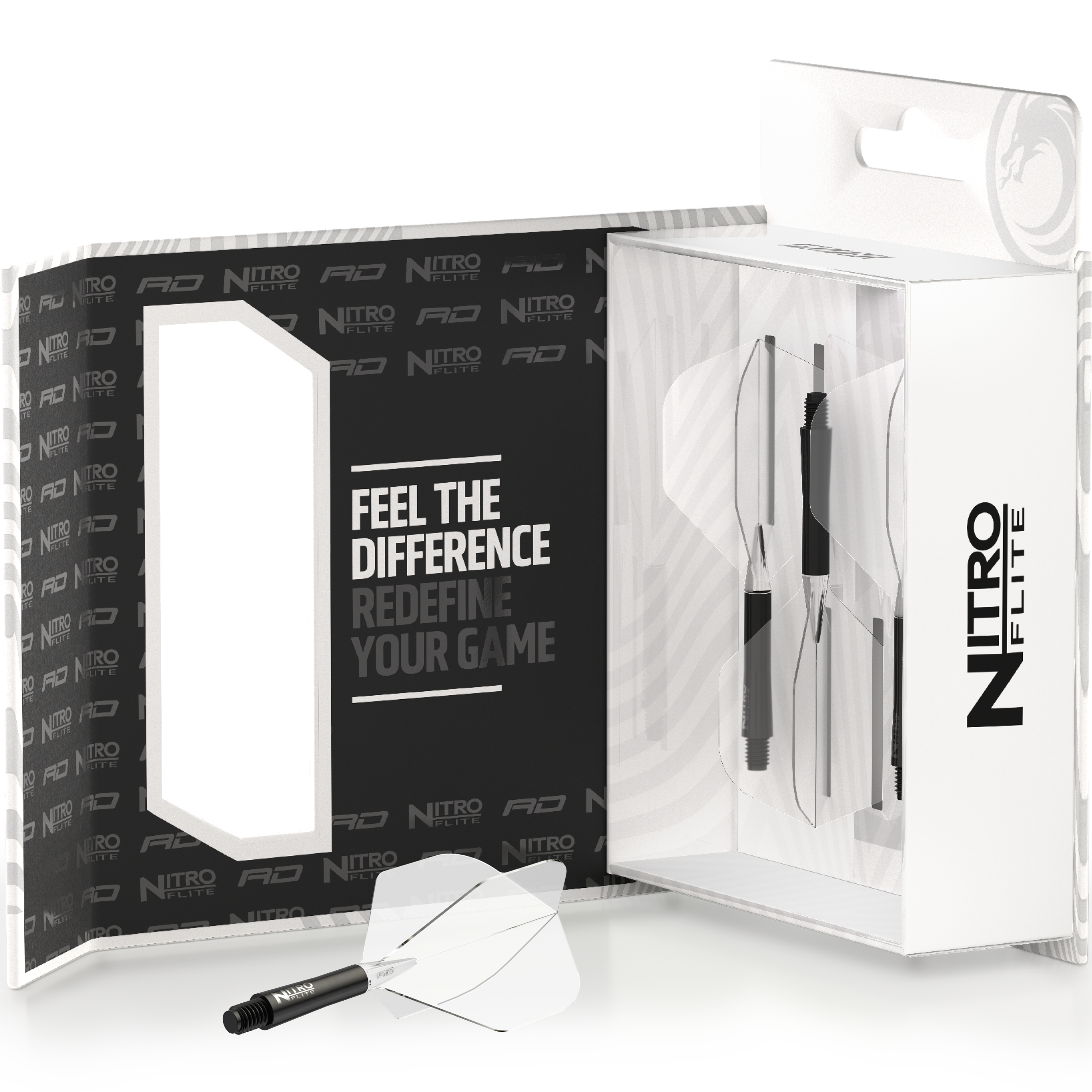 Red Dragon - Nitro Flite Flight Schwarz - Transparent Red Dragon - Nitro Flite Flight Schwarz - Transparent