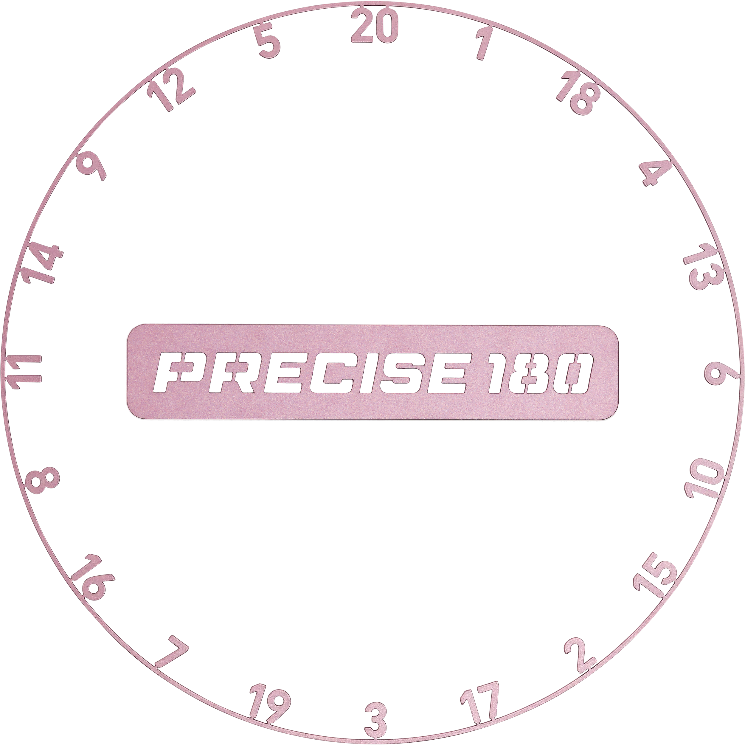 Precise180 - One Piece Lasercut Zahlenring