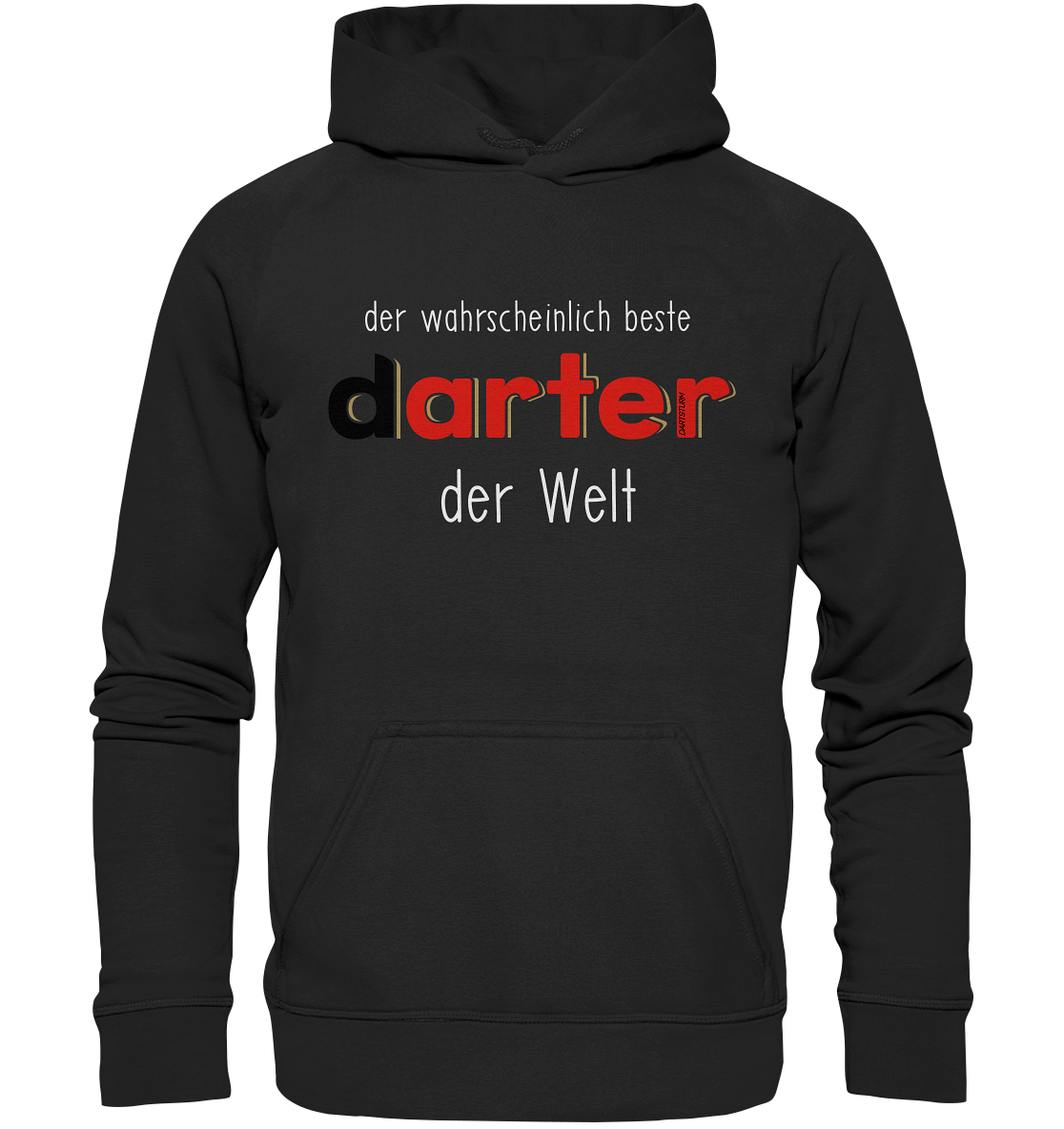 DartSturm - Der wahrscheinlich beste darter der Welt Weiß - Basic Unisex Hoodie