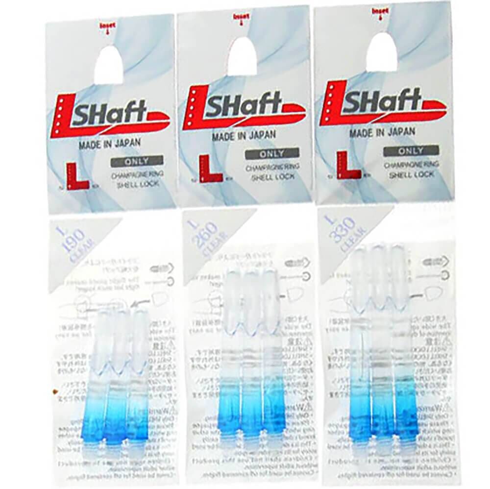 L-Style - L-Shaft Lock Straight TwoTone - Transparent Blau