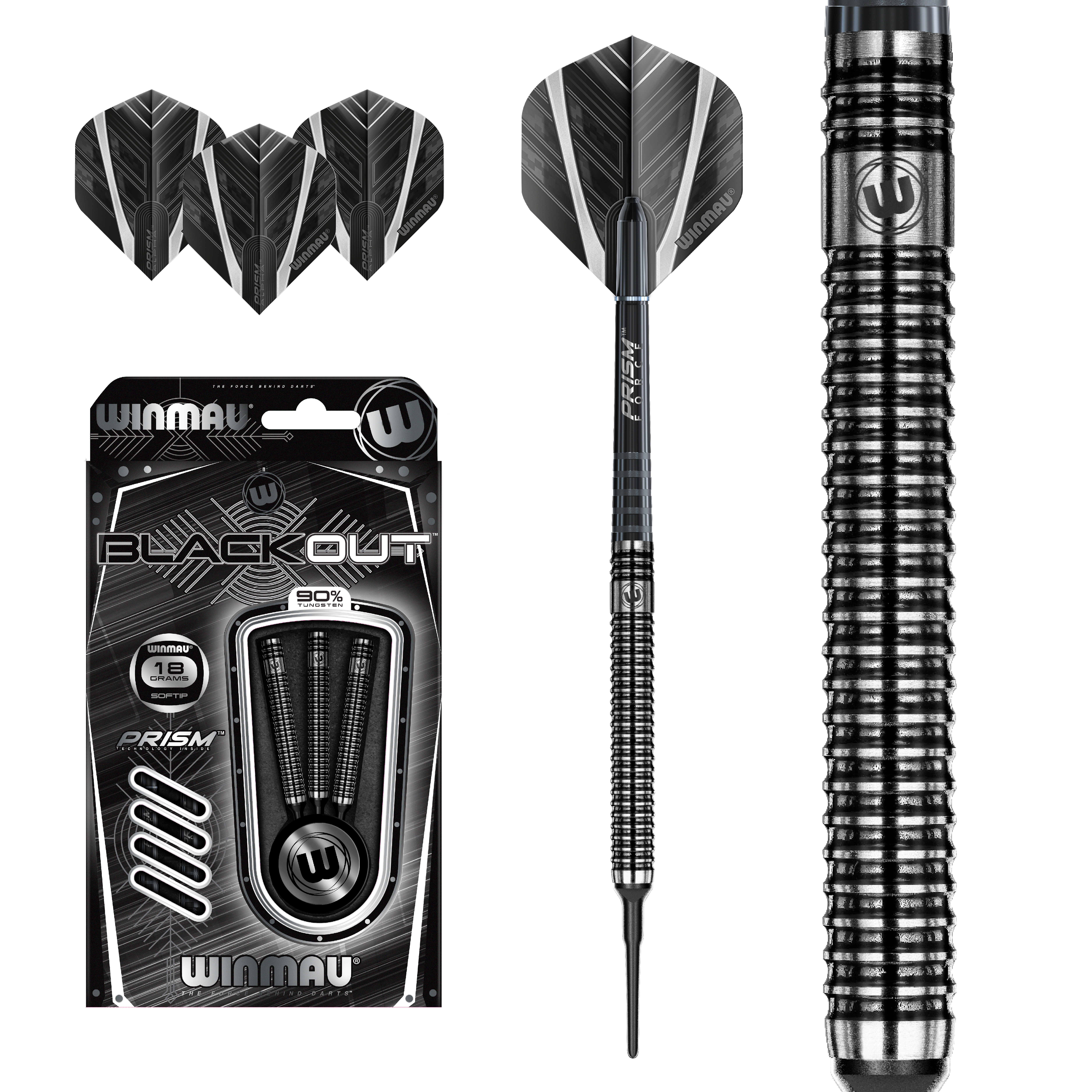 Winmau-Blackout-Softdart-Collage Winmau - Blackout - Softdart
