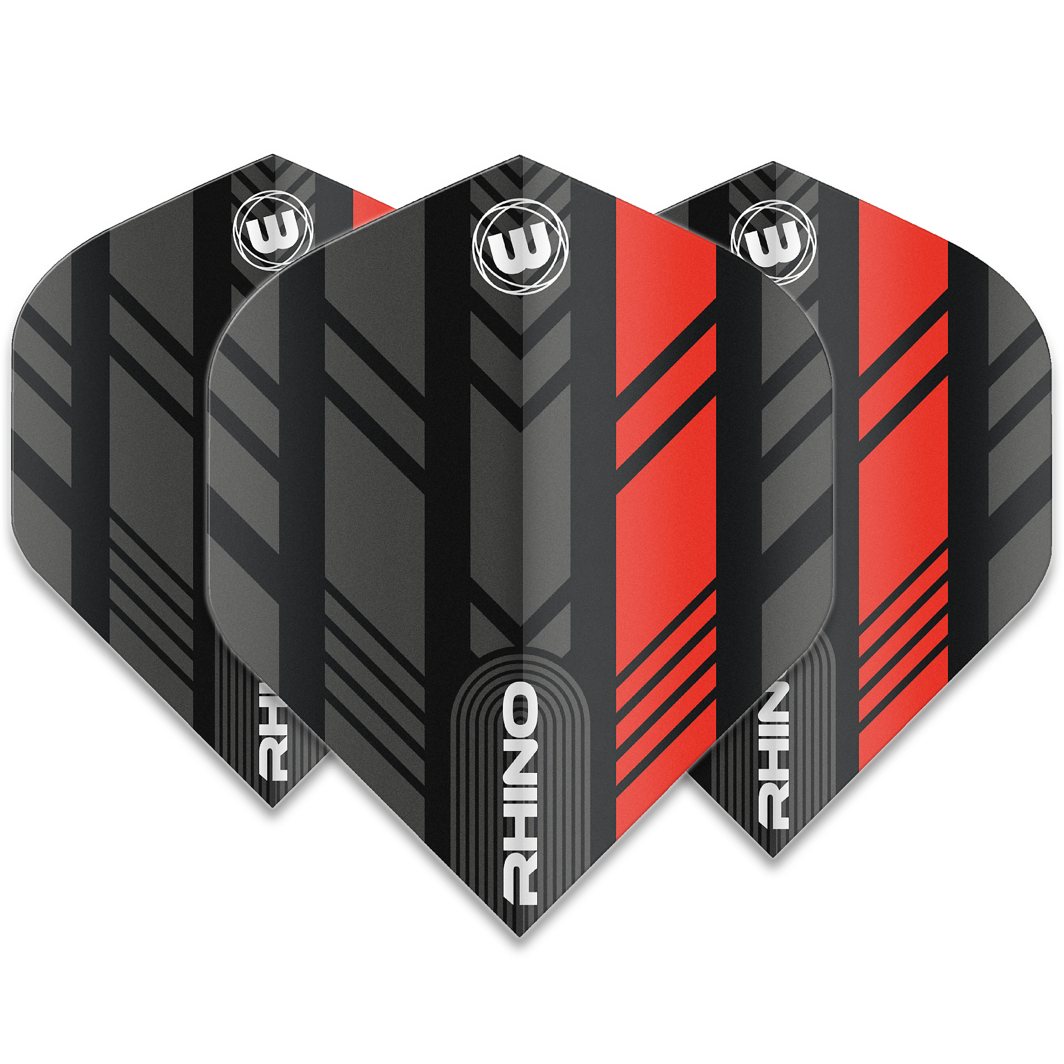 Winmau-Rhino-Stripe-Flight-Standard-Rot Winmau - Rhino Stripe Flight - Standard