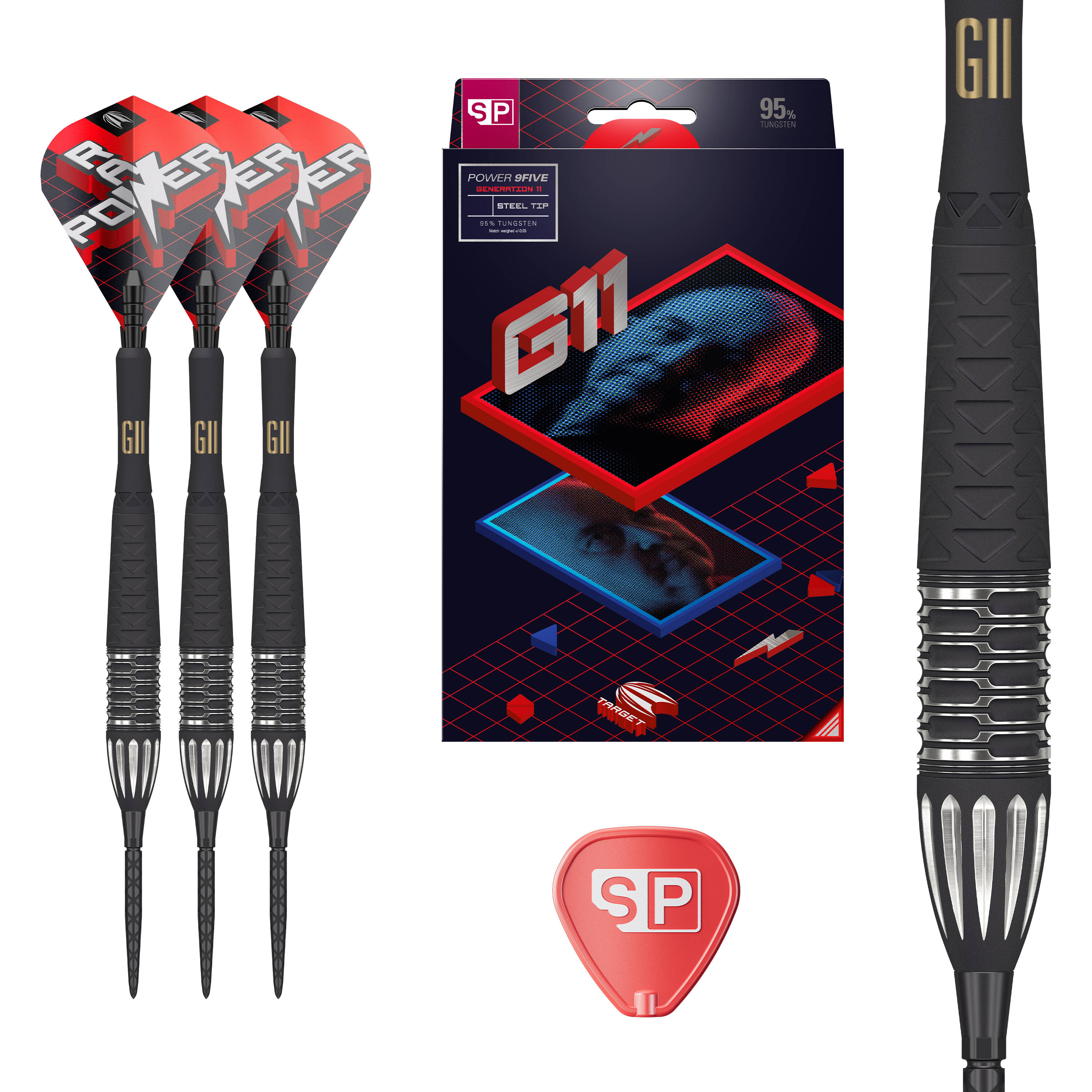 Target - Swiss Point - Phil Taylor 9Five GEN 11 - Steeldart Target - Swiss Point - Phil Taylor 9Five GEN 11 - Steeldart