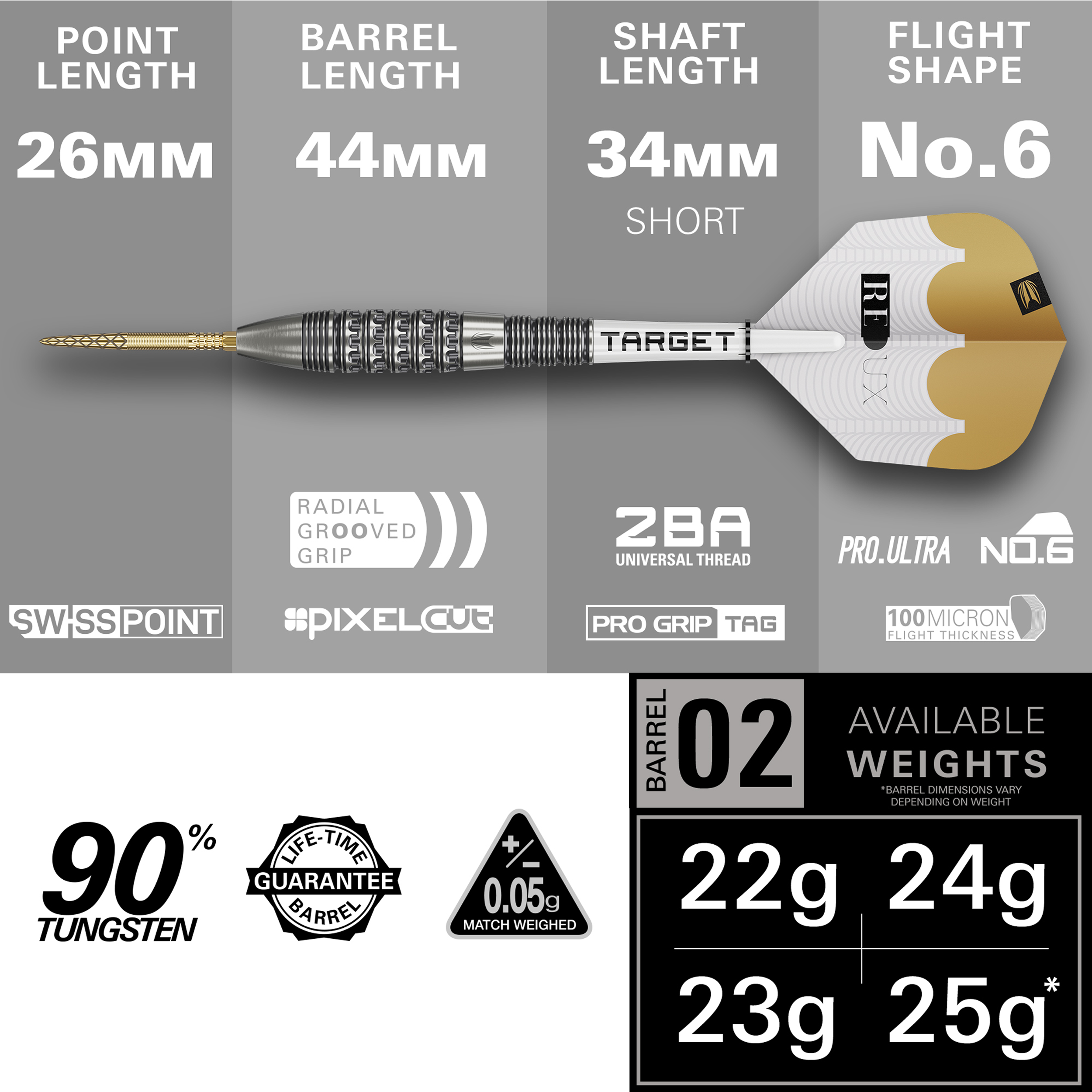 B-Ware | Target - Swiss Point - Redux 02 - Steeldart B-Ware | Target - Swiss Point - Redux 02 - Steeldart