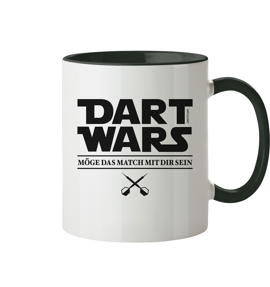 DartSturm - Dart Wars Schwarz - Tasse zweifarbig DartSturm - Dart Wars Schwarz - Tasse zweifarbig