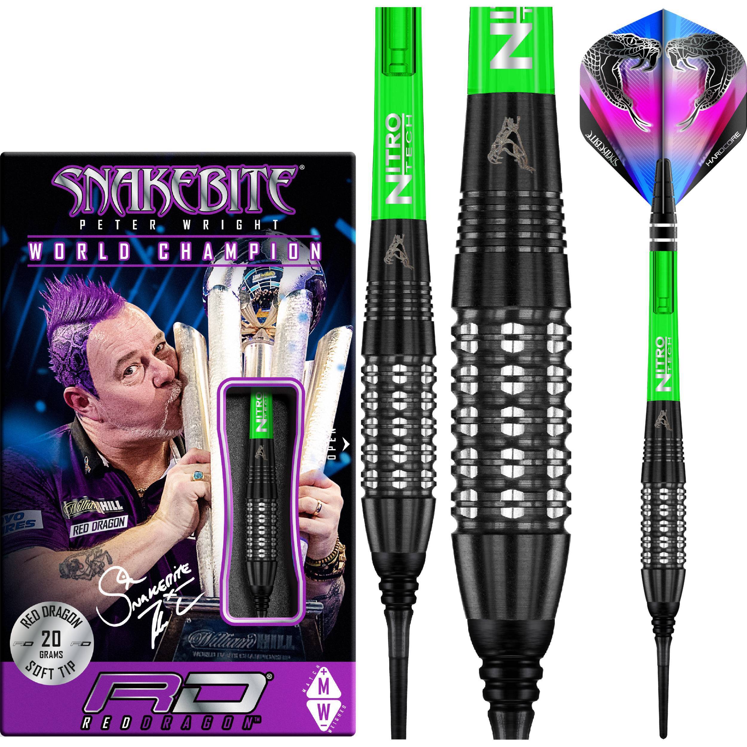 Red-Dragon-Peter-Wright-Snakebite-Black-Strike-Softdart-Collage Red Dragon - Peter Wright - Snakebite Black Strike - Softdart