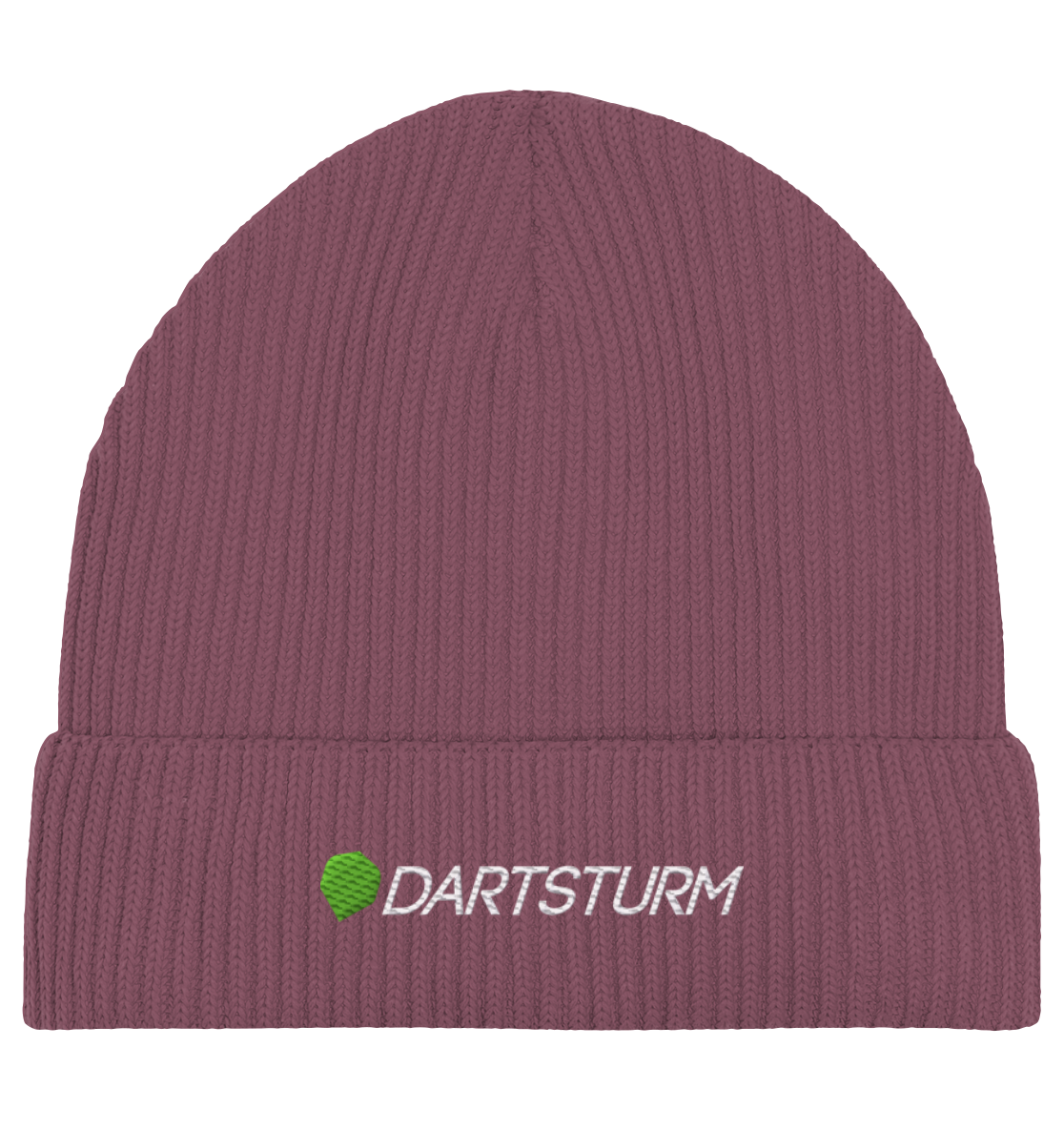 DartSturm - Logo Weiß Fisherman Beanie