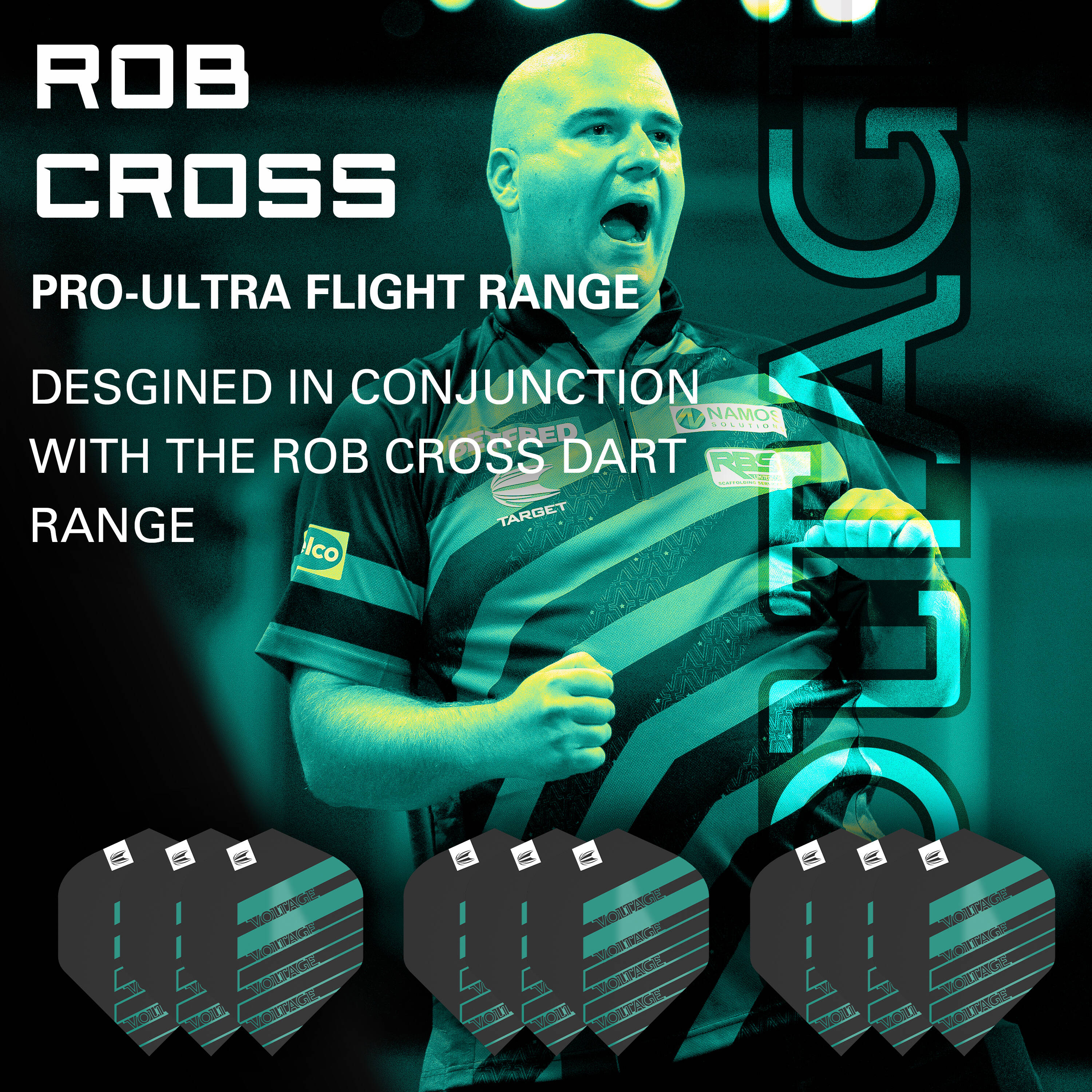 Target - Pro.Ultra Rob Cross Brass Flight - No2
