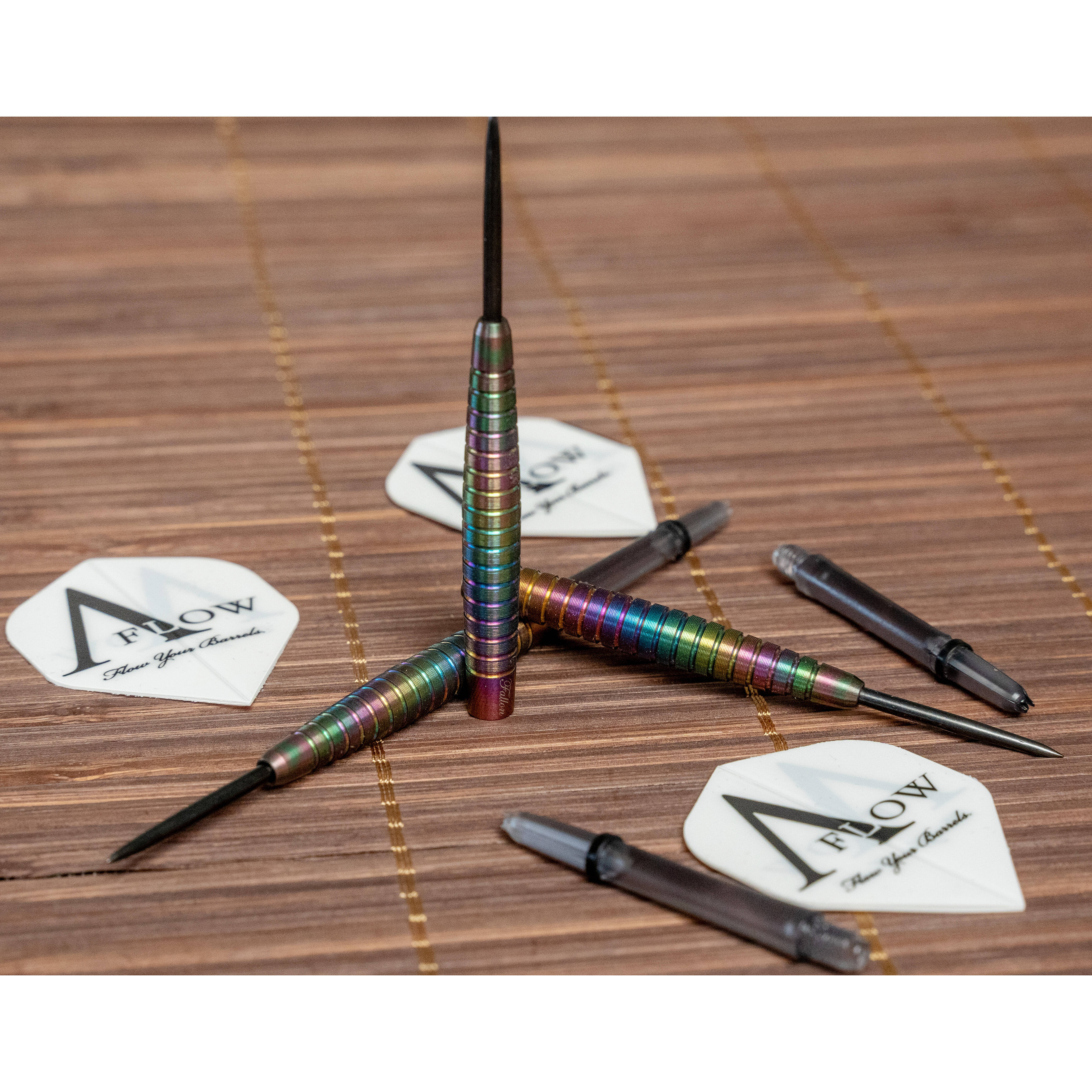 Dynasty-A-Flow-Black-Line-Fallon-Sherrock-3-Rainbow-MG-Steeldart-Echtfoto Dynasty - A-Flow Black Line - Fallon Sherrock Rainbow MG - Steeldart