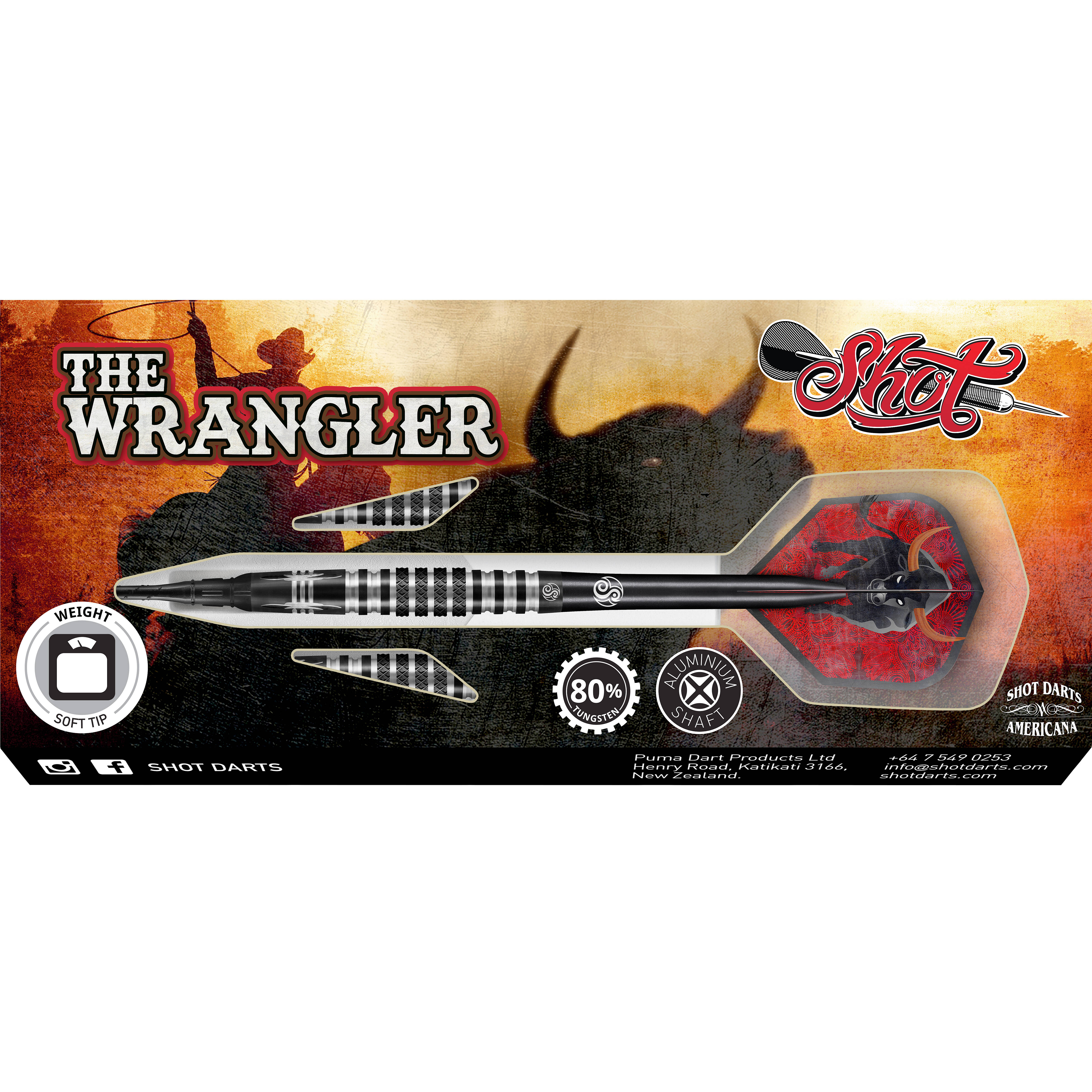 Shot-Americana-Wrangler-Sofdart-Verpackung Shot - Americana Wrangler - Softdart