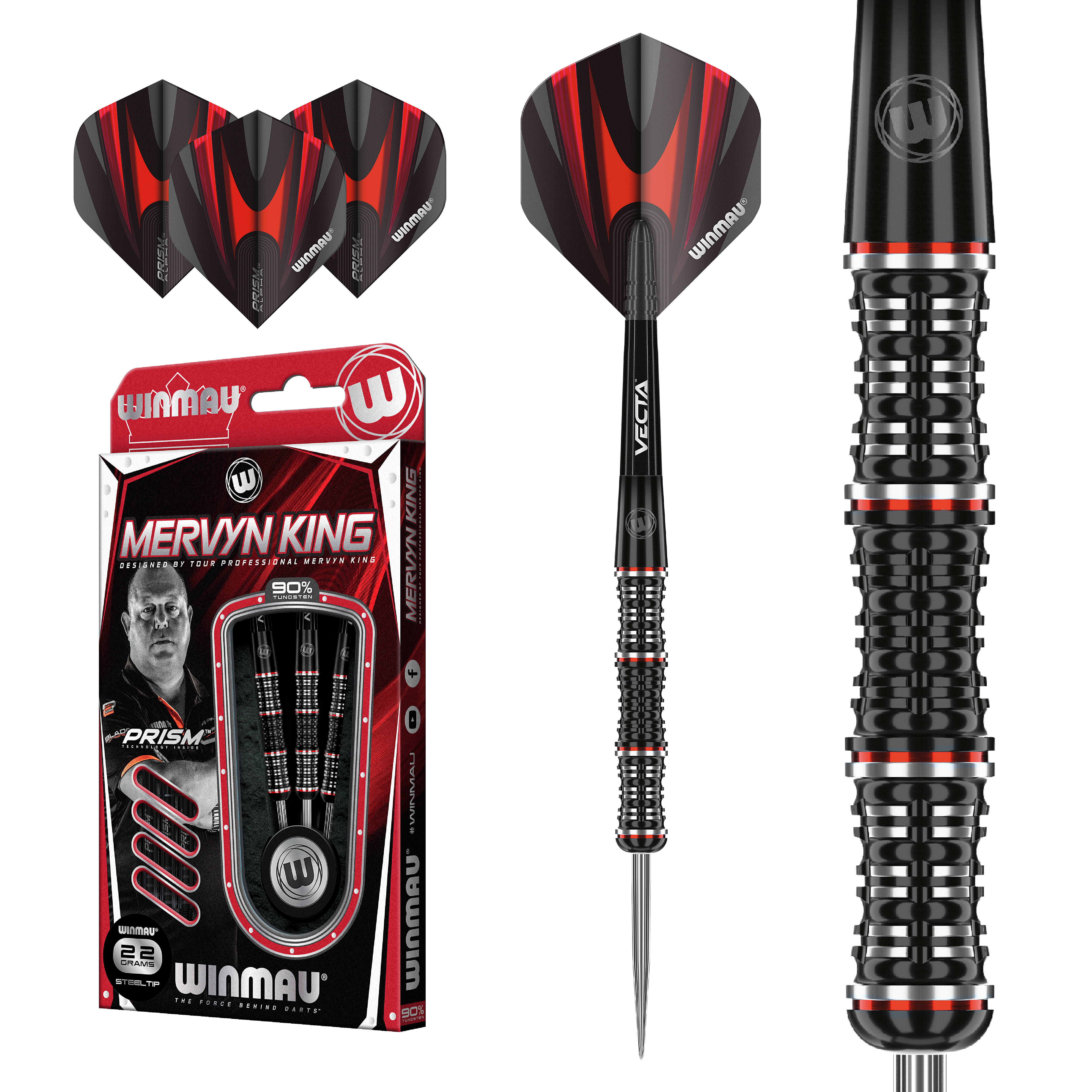 Winmau-Mervyn-King-Special-Edition-Steeldart-Collage Winmau - Mervyn King Special Edition - Steeldart