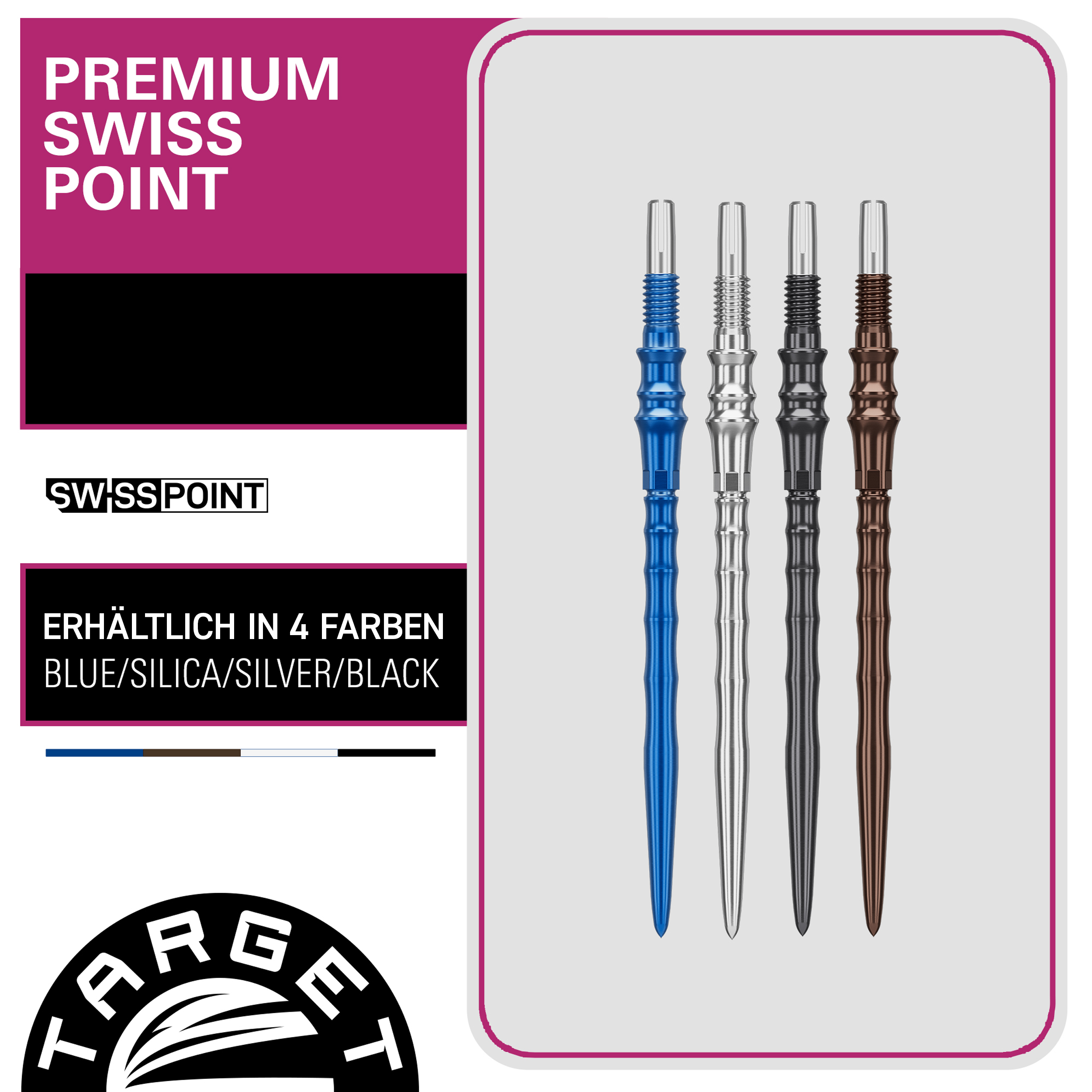 Target Japan - Premium Swiss Point - Silber Target Japan - Premium Swiss Point - Silber