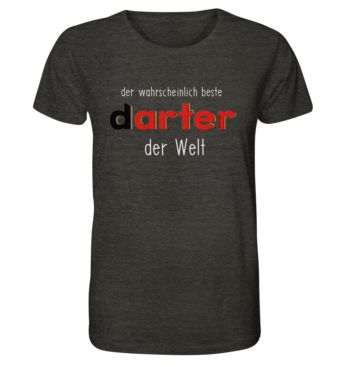 DartSturm - Der wohl beste darter der Welt Weiß - Organic Shirt