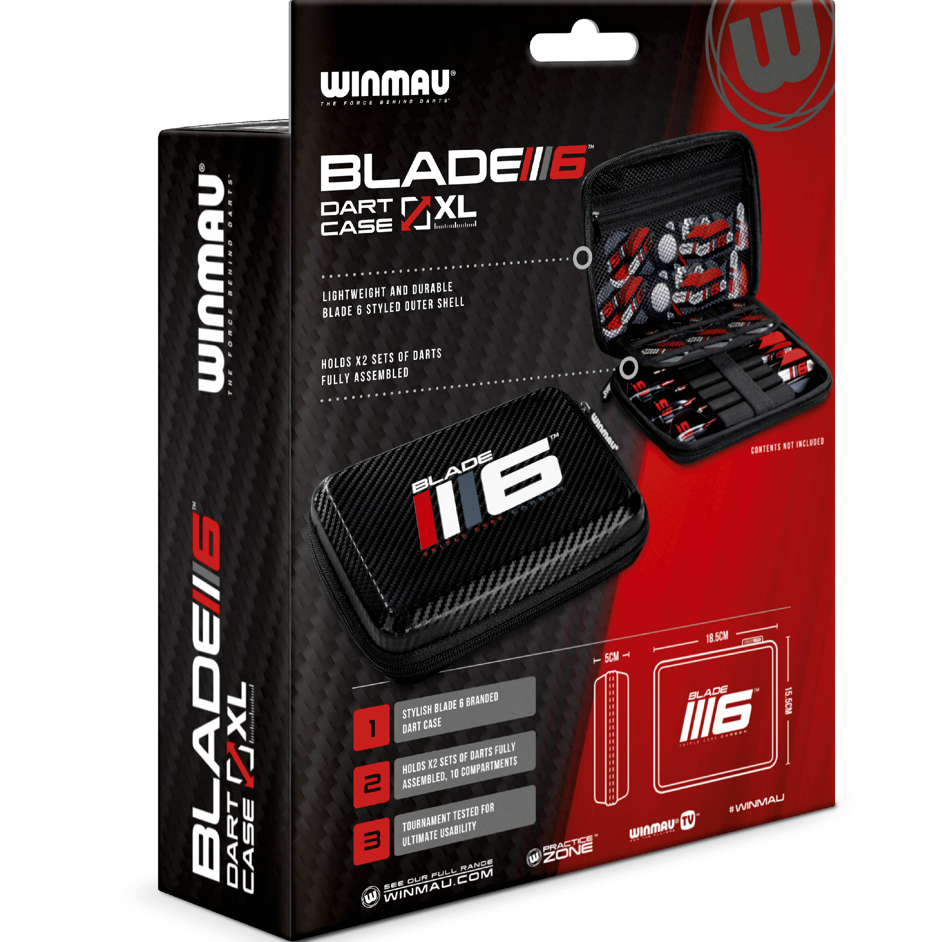 Winmau-Blade-6-XL-Dartcase-Verpackung-Ruckseite Winmau - Blade 6 XL Dartcase