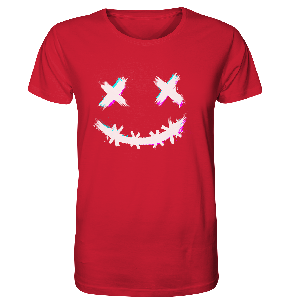 DartSturm - Scary Smile - Weiß - Organic Shirt DartSturm - Scary Smile - Weiß - Organic Shirt