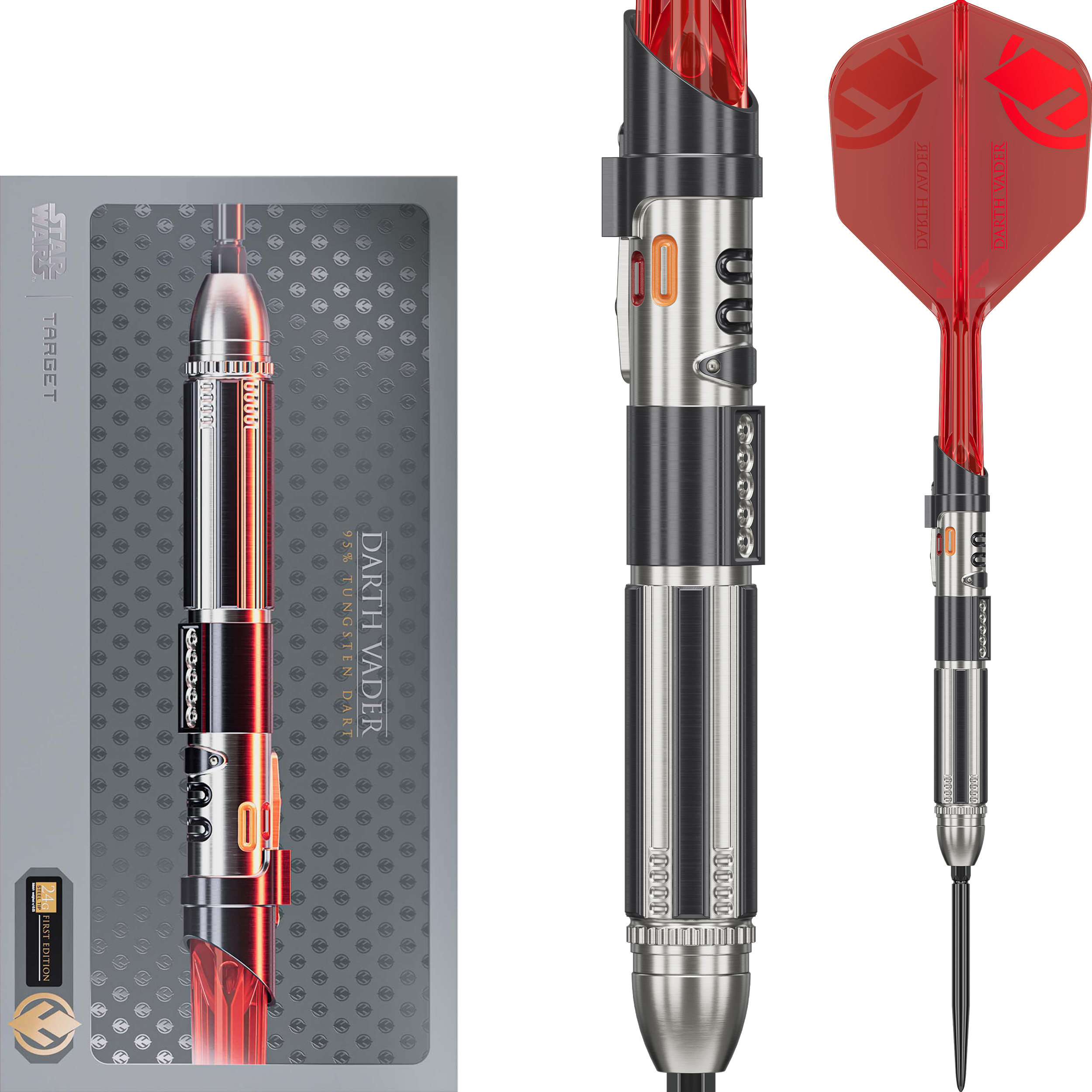 Target - Swiss Point - Darth Vader Light Saber Edition - Steeldart Target - Swiss Point - Darth Vader Light Saber Edition - Steeldart