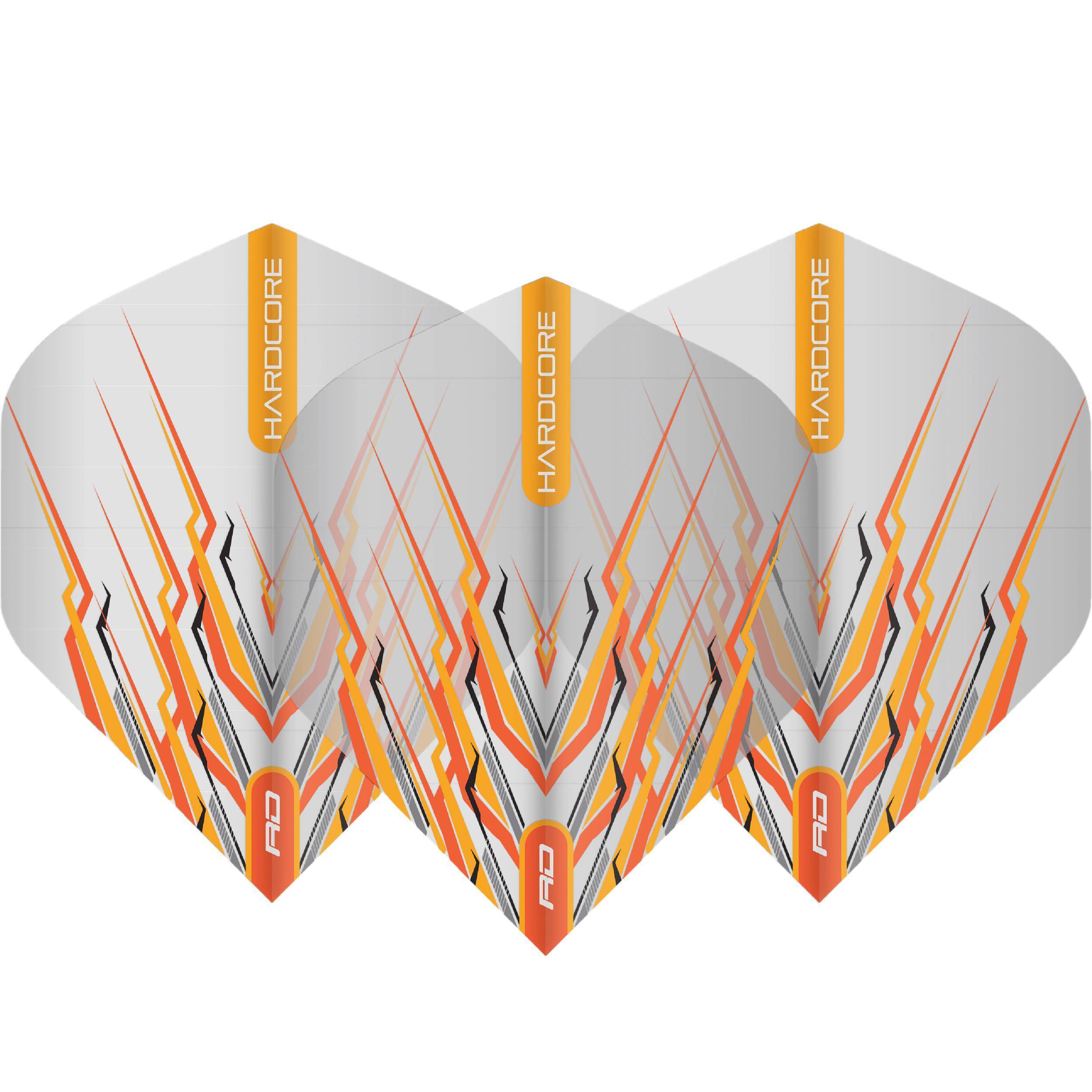 Red-Dragon-Hardcore-Mohawk-Flights-Standard-Orange Red Dragon - Hardcore Mohawk Flights - Standard