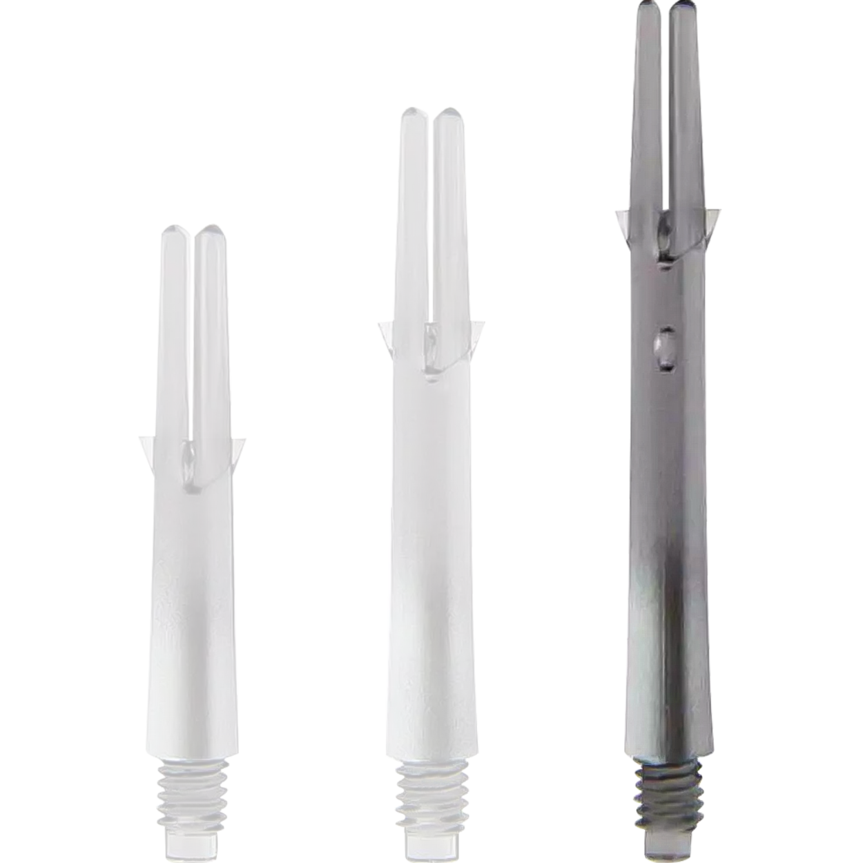 L-Style - L-Shaft Lock Straight TwoTone - Schwarz Klar Silber L-Style - L-Shaft Lock Straight TwoTone - Schwarz Klar Silber