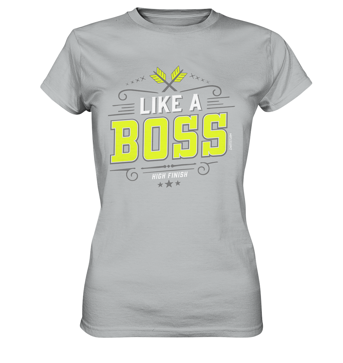 DartSturm - Like a Boss Yellow - Ladies Premium Shirt DartSturm - Like a Boss Yellow - Ladies Premium Shirt