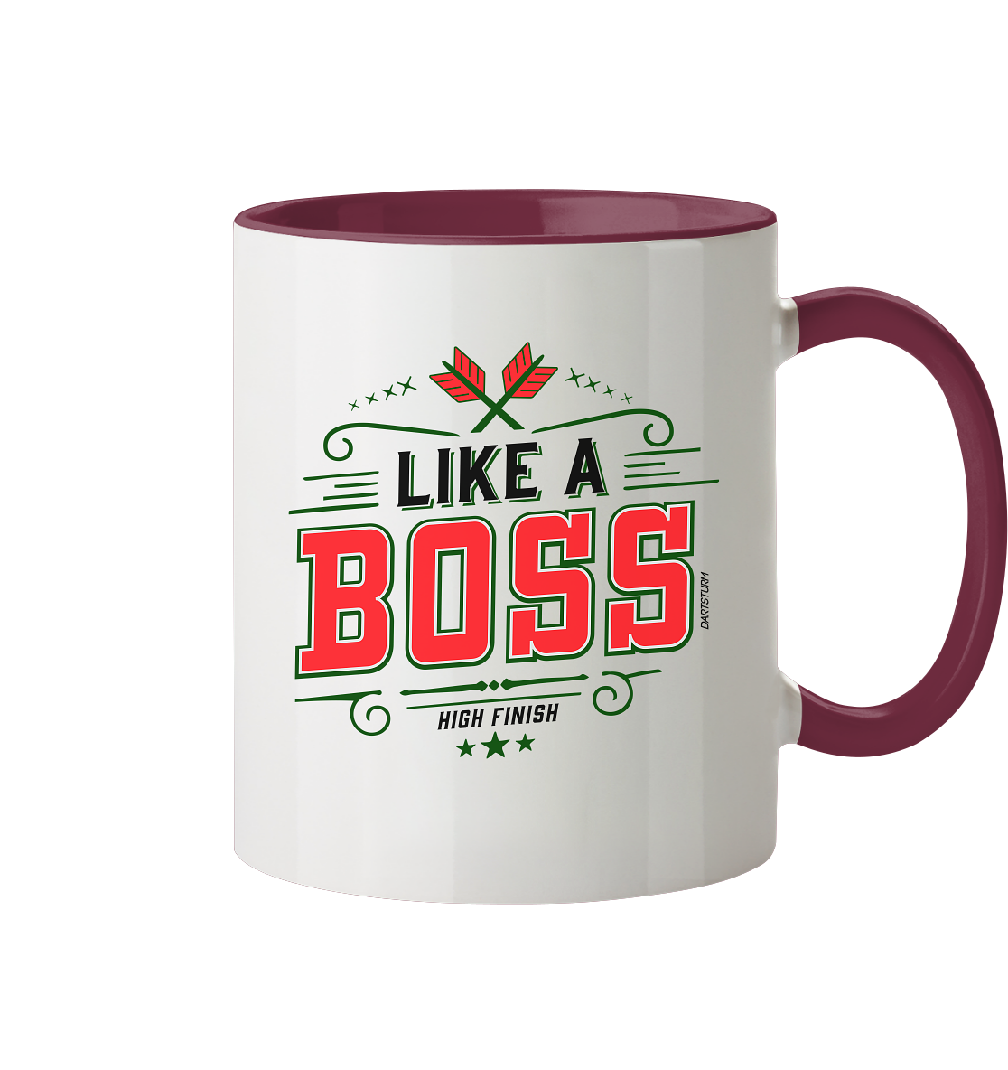 DartSturm - Like a Boss Red - Tasse zweifarbig DartSturm - Like a Boss Red - Tasse zweifarbig