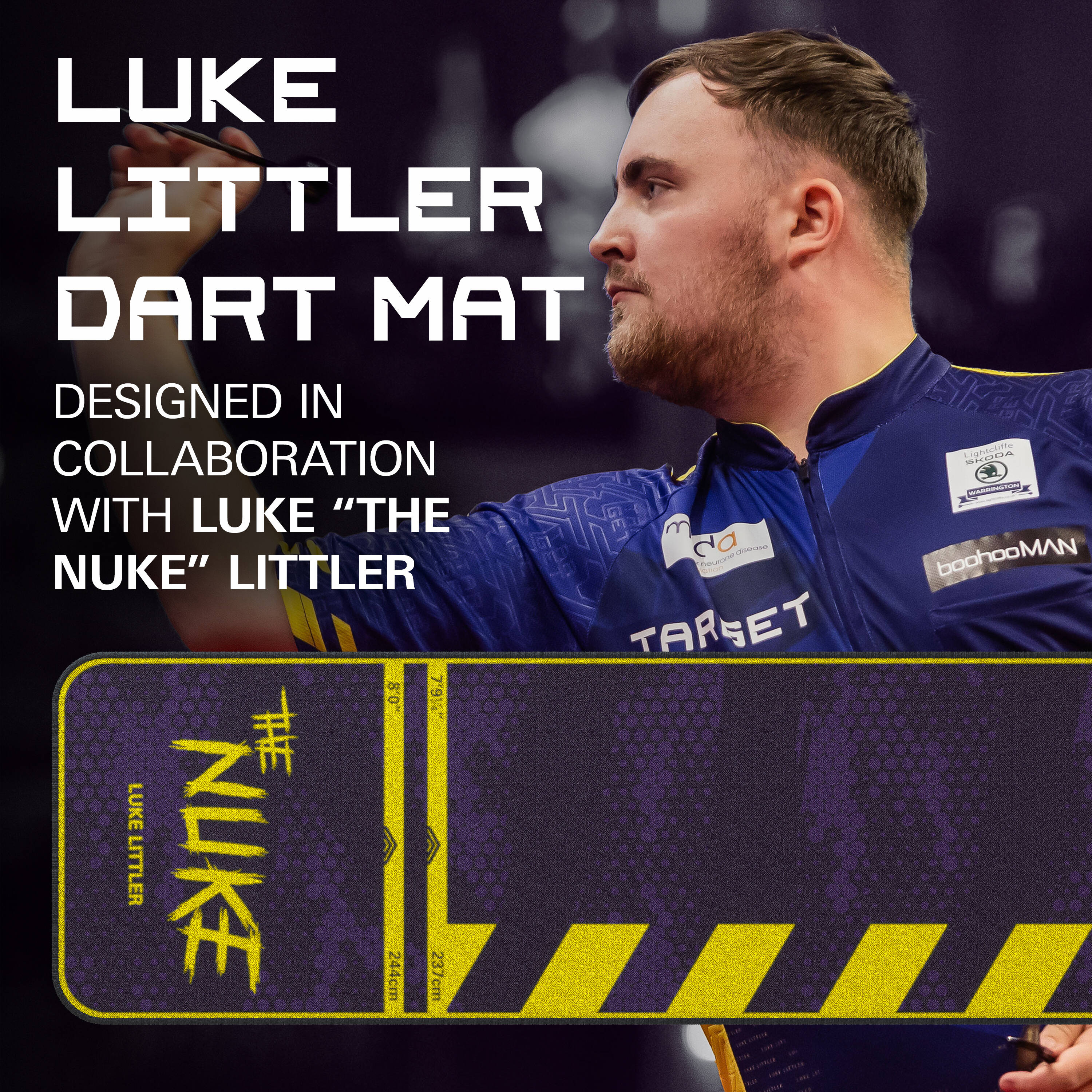 Target - Luke Littler Dartteppich